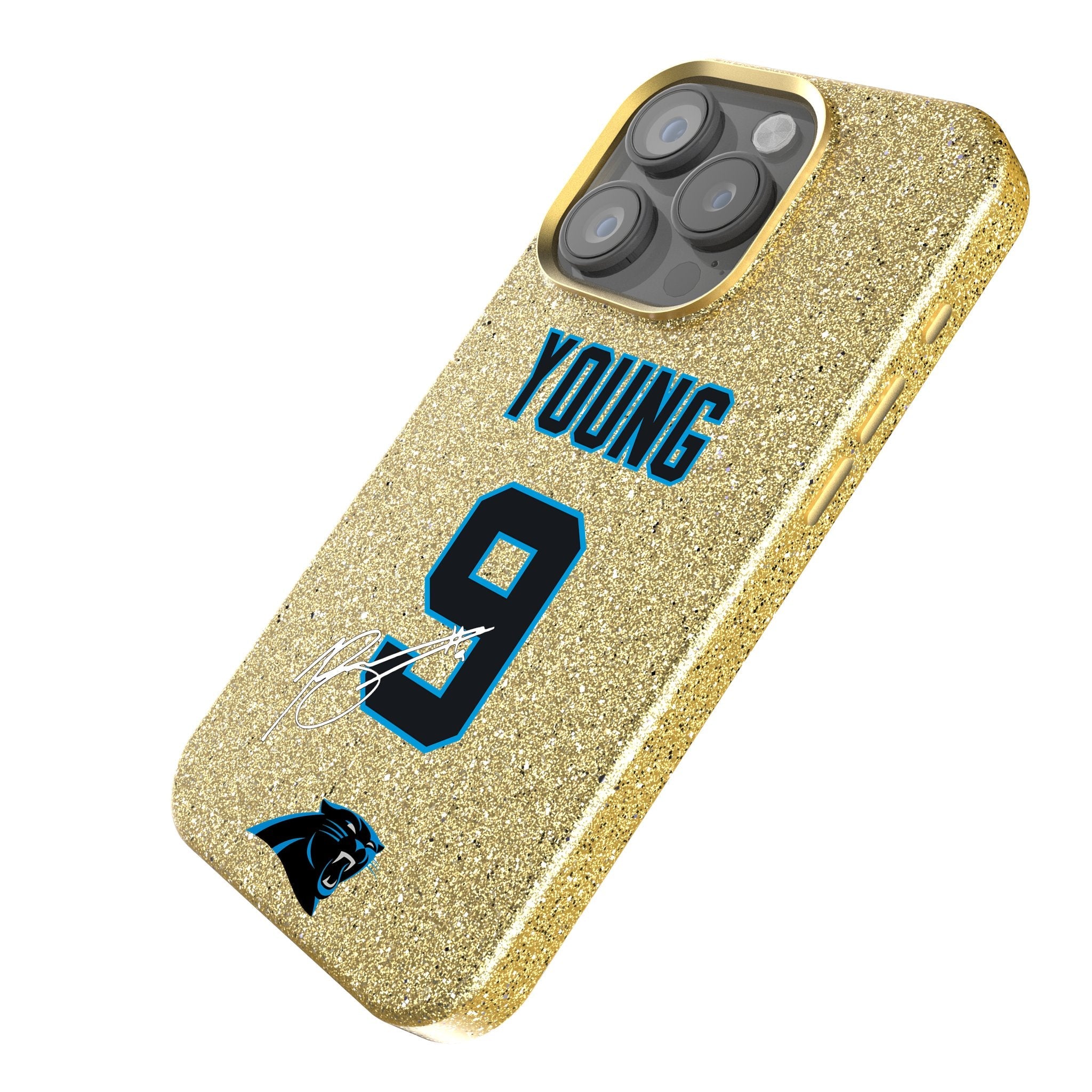 Bryce Young Carolina Panthers 9 Ready Bling Phone Case - Sports Gifts, Sports Memorabilia, Sports Collectibles, Fan Shop