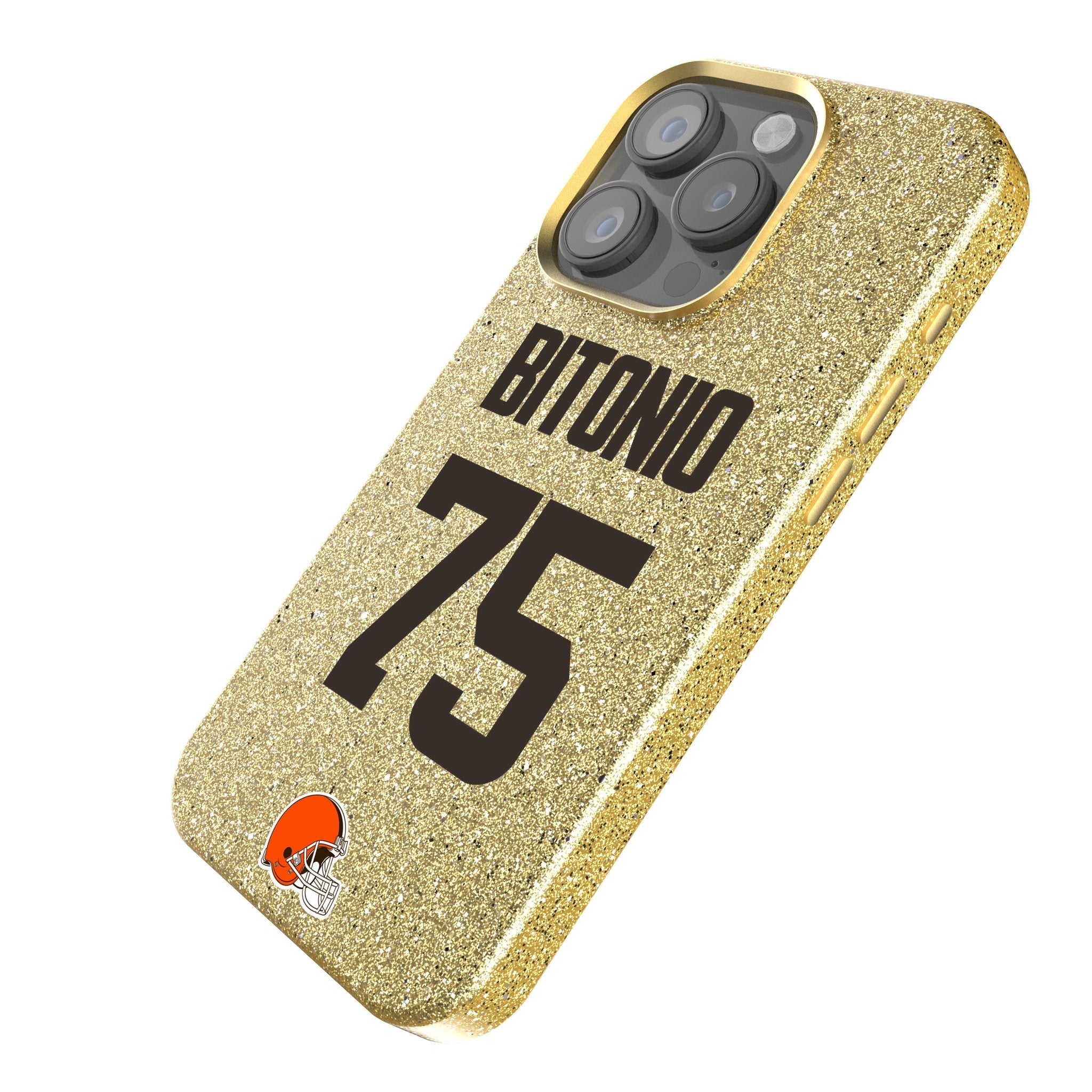 Joel Bitonio Cleveland Browns 75 Ready Bling Phone Case - Sports Gifts, Sports Memorabilia, Sports Collectibles, Fan Shop