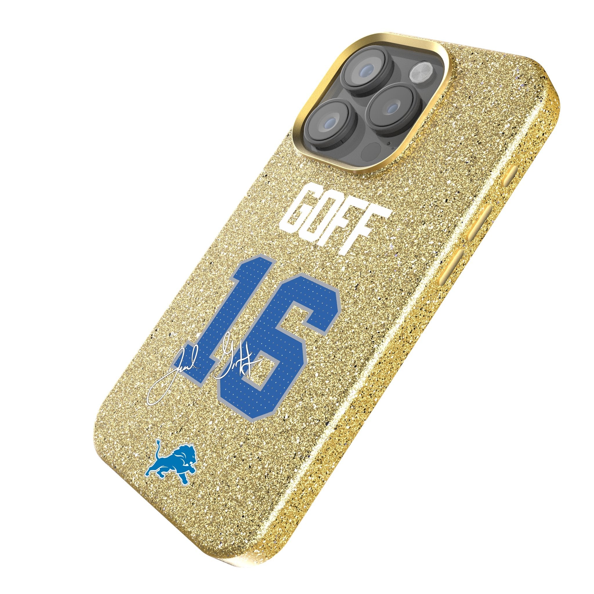 Jared Goff Detroit Lions 16 Ready Bling Phone Case - Sports Gifts, Sports Memorabilia, Sports Collectibles, Fan Shop