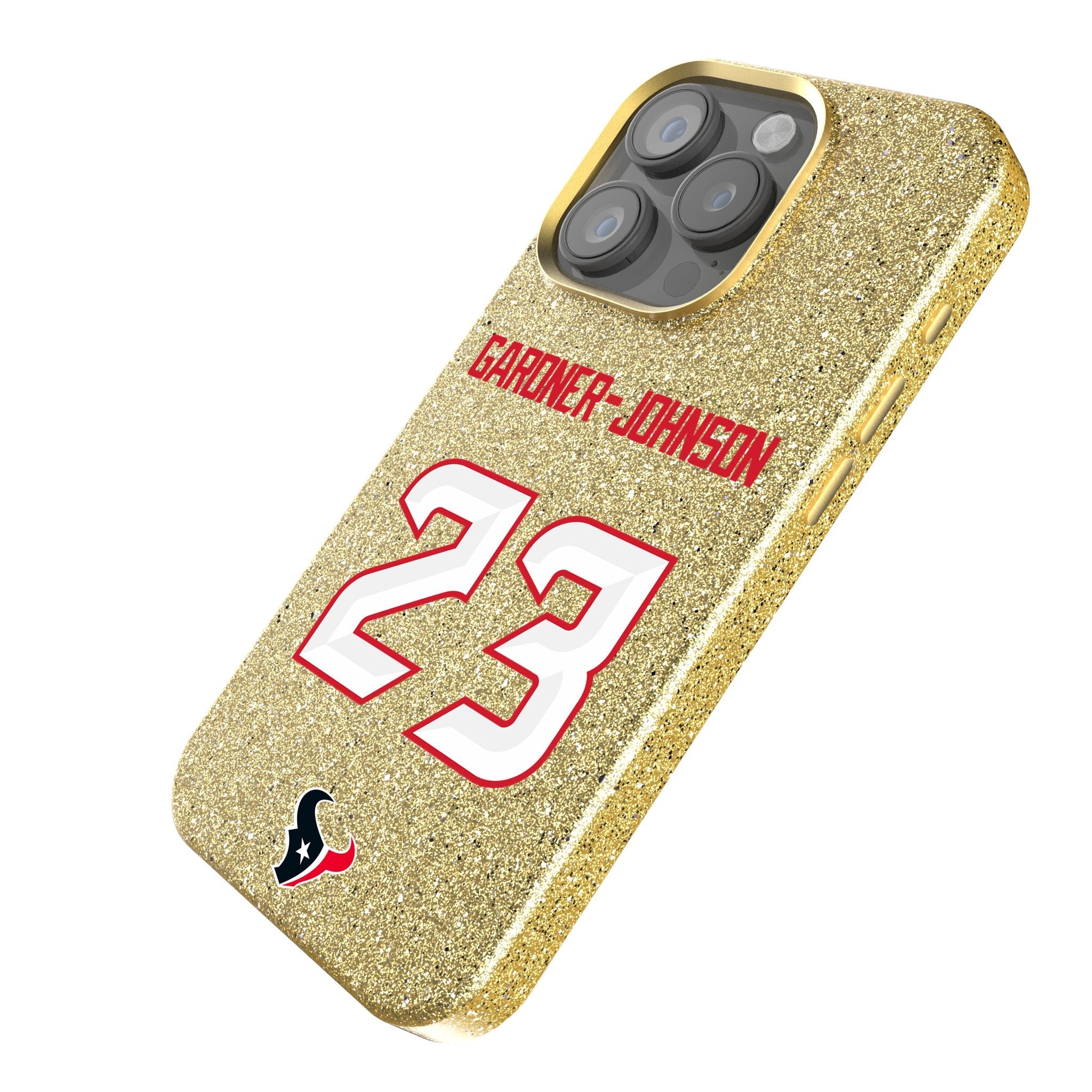C.J. Gardner-Johnson Houston Texans 23 Game Tactic Bling Phone Case for Apple iPhone - Sports Gifts, Sports Memorabilia, Sports Collectibles, Fan Shop