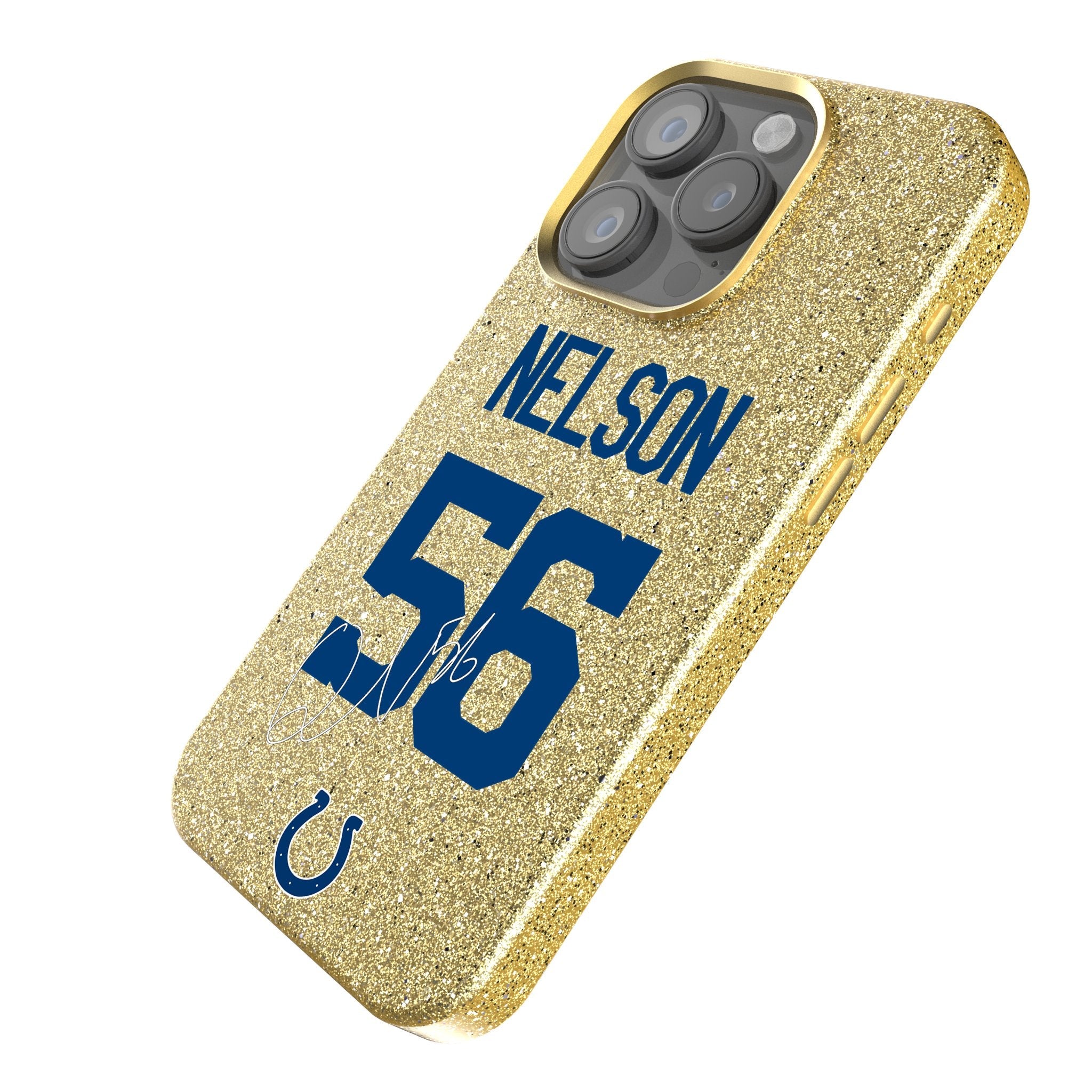 Quenton Nelson Indianapolis Colts 56 Ready Bling Phone Case - Sports Gifts, Sports Memorabilia, Sports Collectibles, Fan Shop