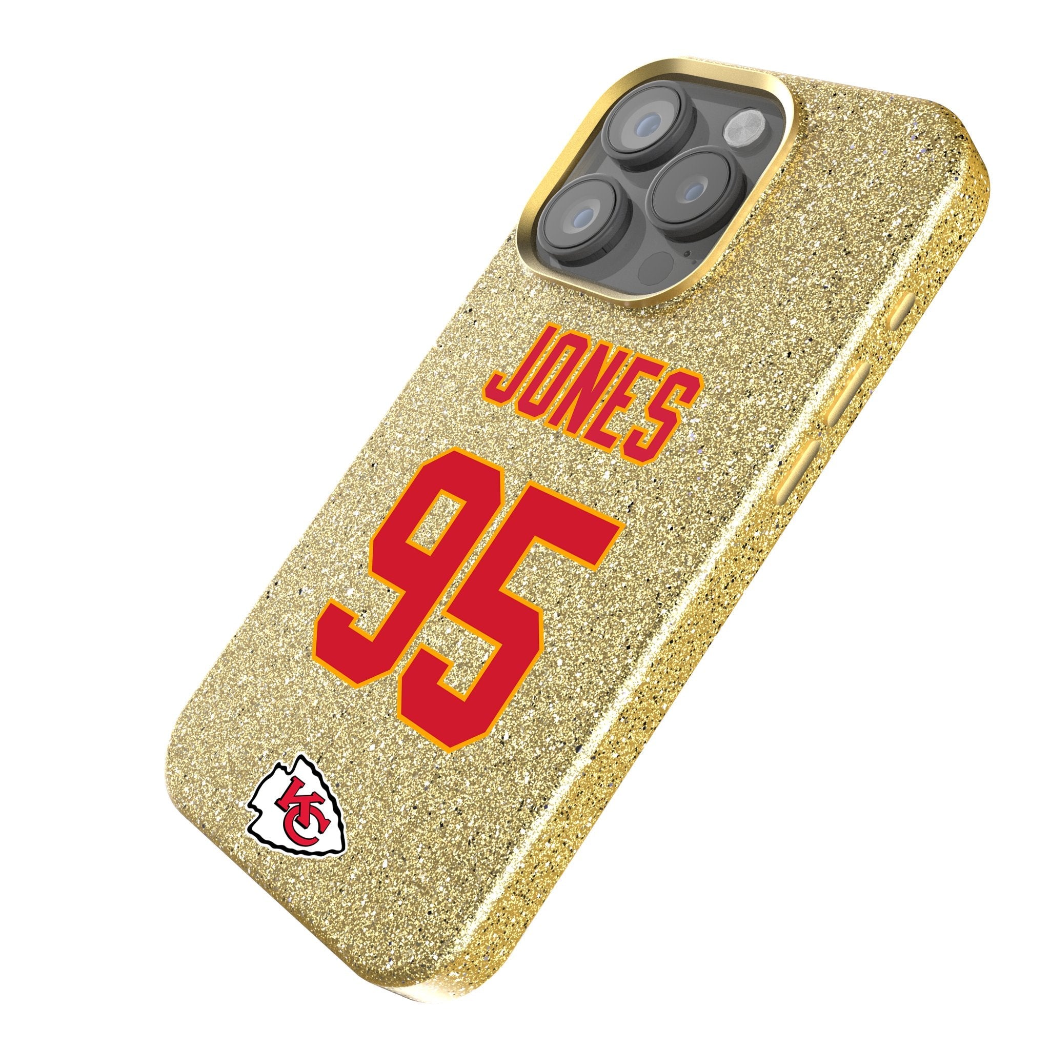 Chris Jones Kansas City Chiefs 95 Ready Bling Phone Case - Sports Gifts, Sports Memorabilia, Sports Collectibles, Fan Shop