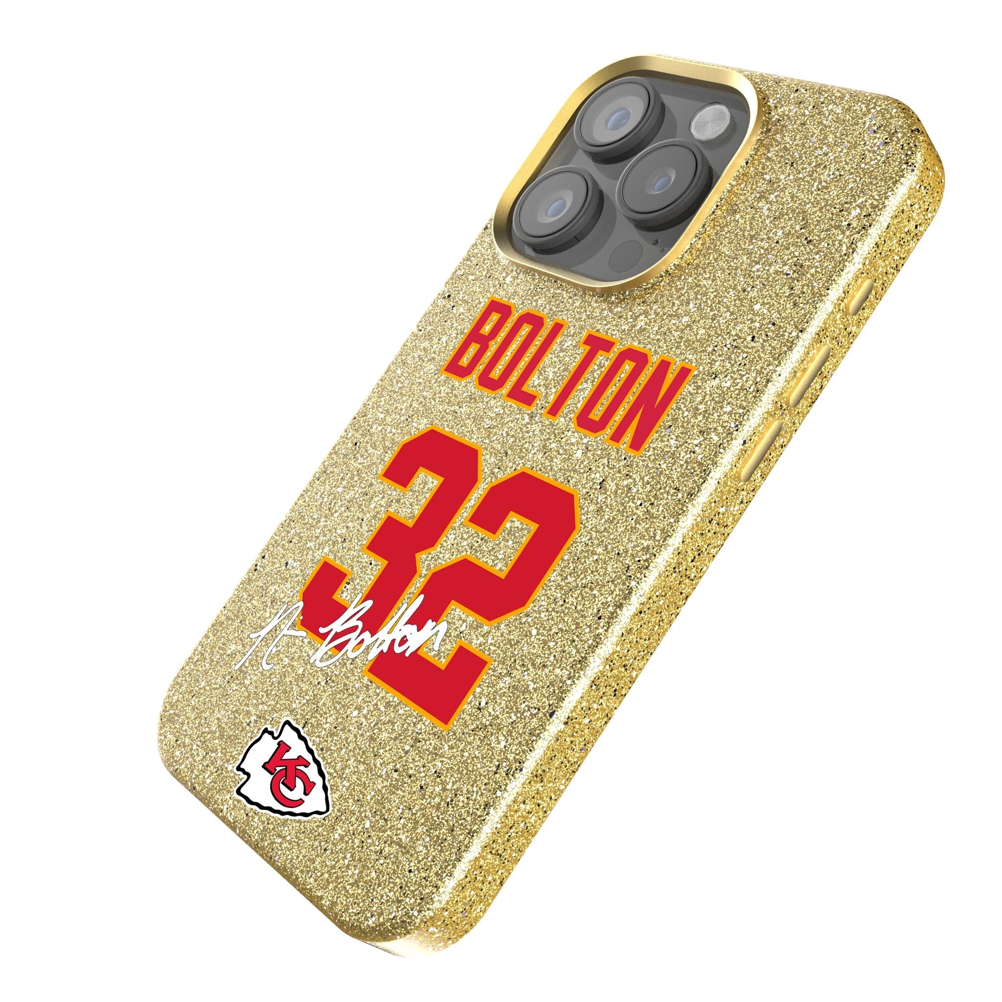 Nick Bolton Kansas City Chiefs 32 Ready Bling Phone Case - Sports Gifts, Sports Memorabilia, Sports Collectibles, Fan Shop