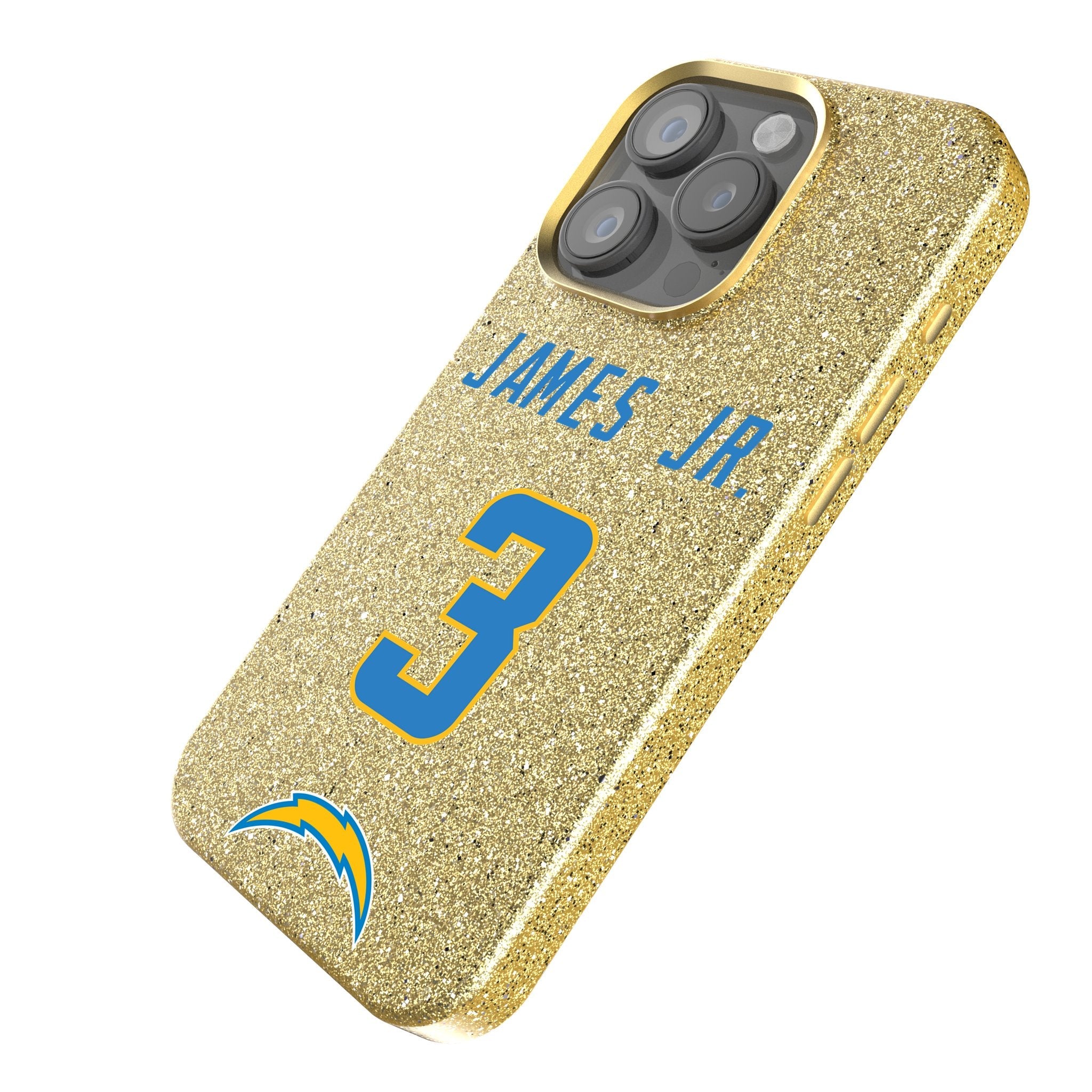 Derwin James Jr. Los Angeles Chargers 3 Ready Bling Phone Case - Sports Gifts, Sports Memorabilia, Sports Collectibles, Fan Shop