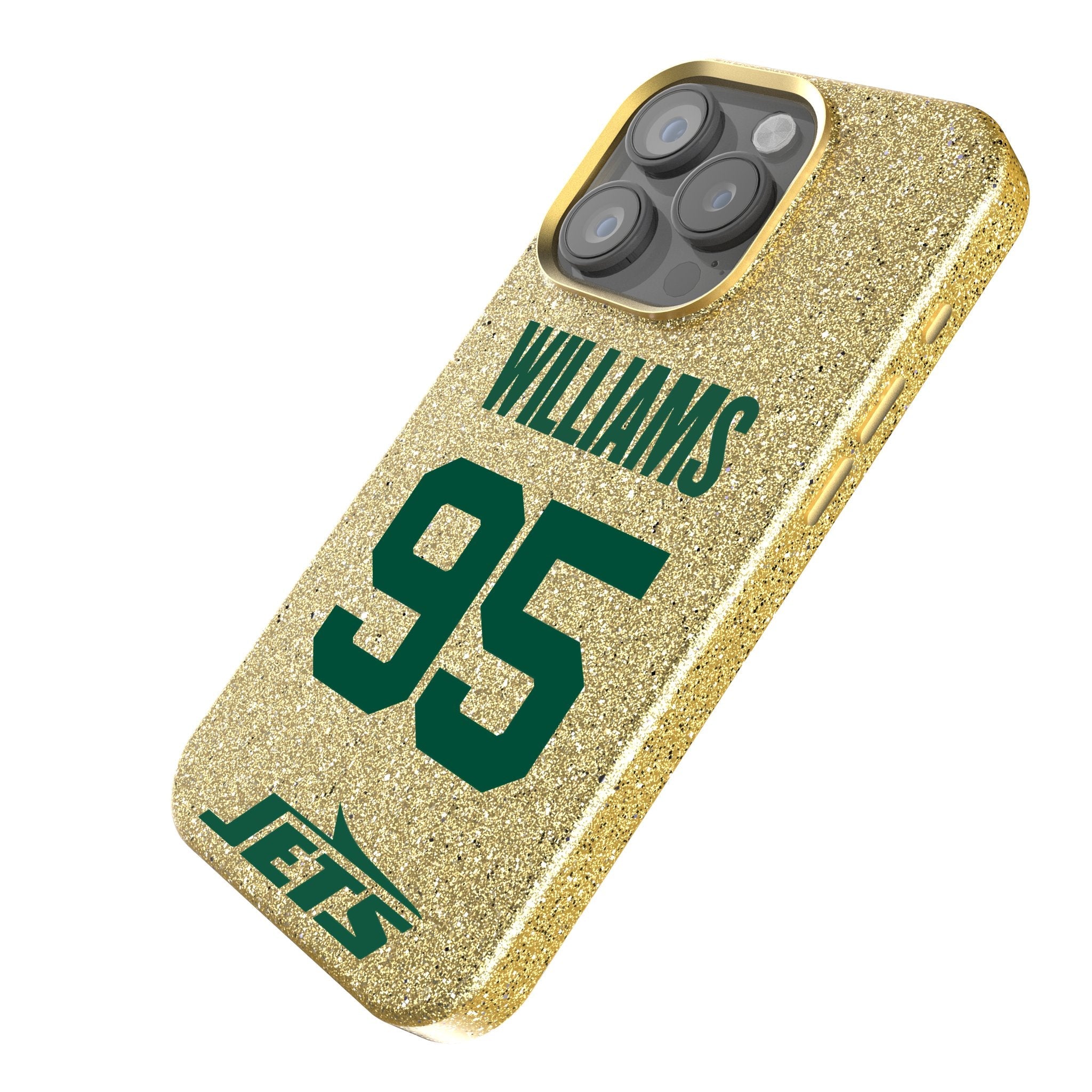 Quinnen Williams New York Jets 95 Ready Bling Phone Case - Sports Gifts, Sports Memorabilia, Sports Collectibles, Fan Shop