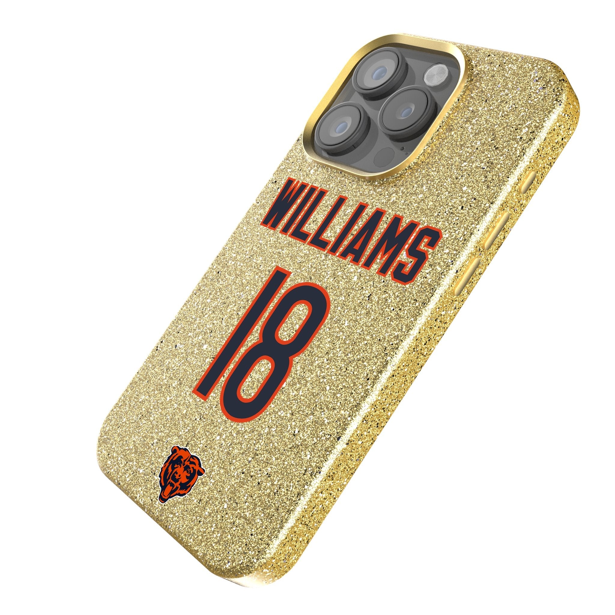 Caleb Williams Chicago Bears 18 Ready Bling Phone Case - Sports Gifts, Sports Memorabilia, Sports Collectibles, Fan Shop