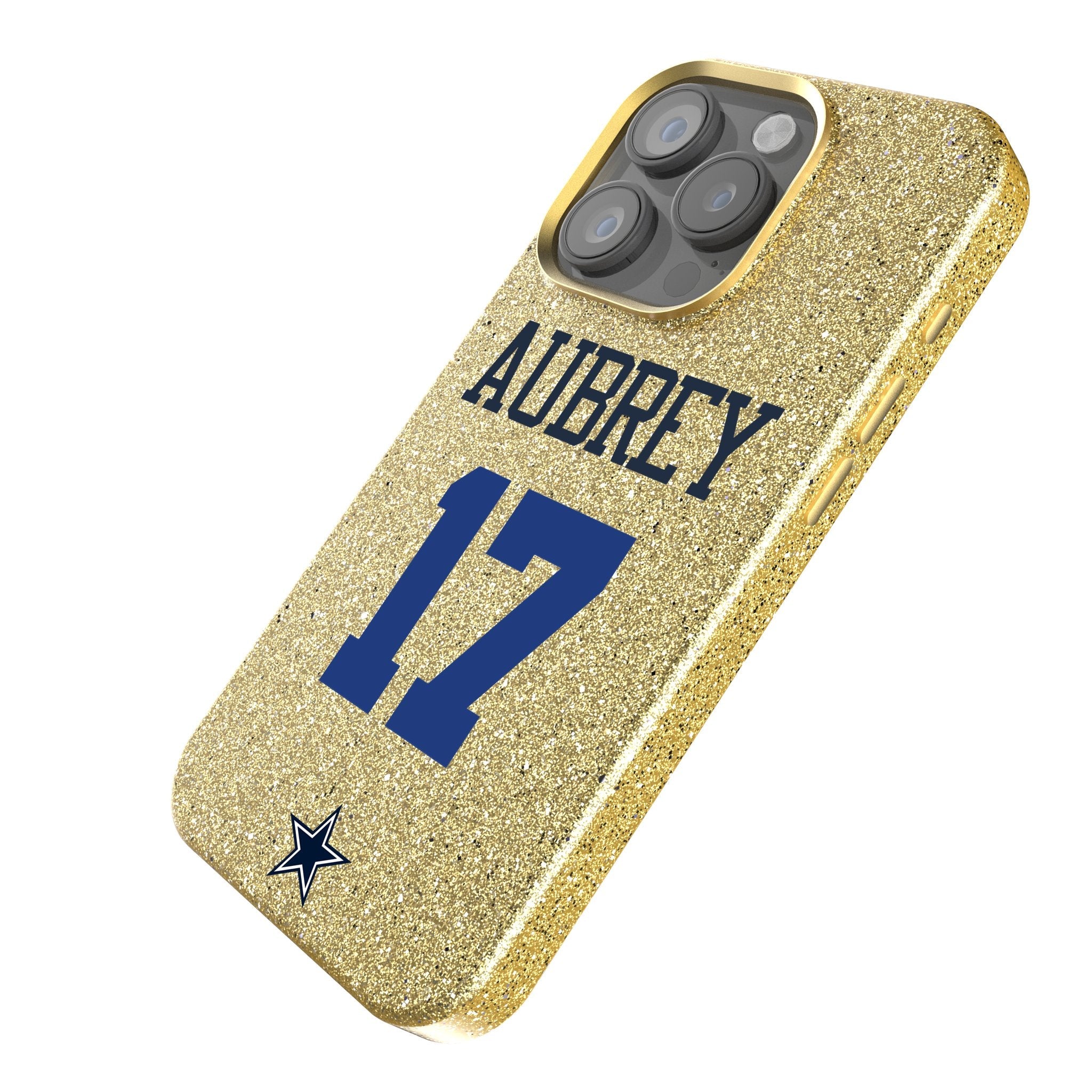Brandon Aubrey Dallas Cowboys 17 Ready Bling Phone Case - Sports Gifts, Sports Memorabilia, Sports Collectibles, Fan Shop