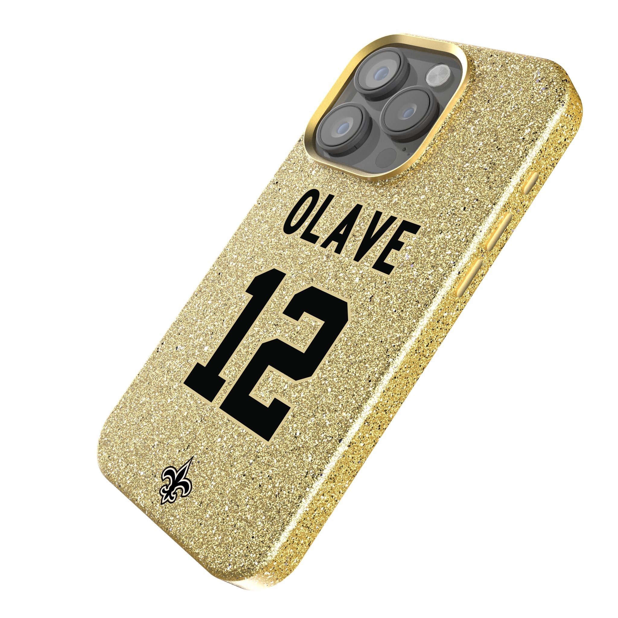 Chris Olave New Orleans Saints 12 Ready Bling Phone Case - Sports Gifts, Sports Memorabilia, Sports Collectibles, Fan Shop