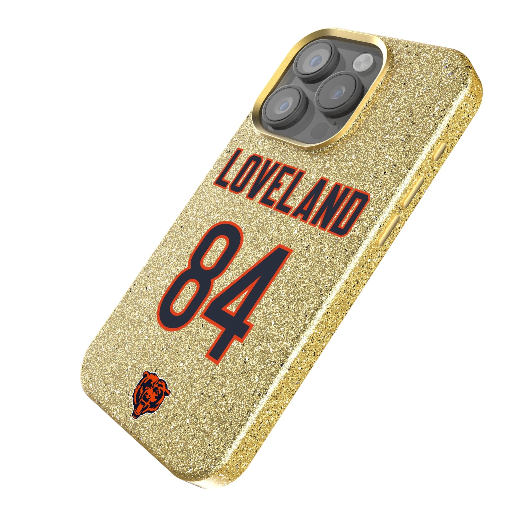 Colston Loveland Chicago Bears 84 Game Tactic Bling Phone Case for Apple iPhone - Sports Gifts, Sports Memorabilia, Sports Collectibles, Fan Shop