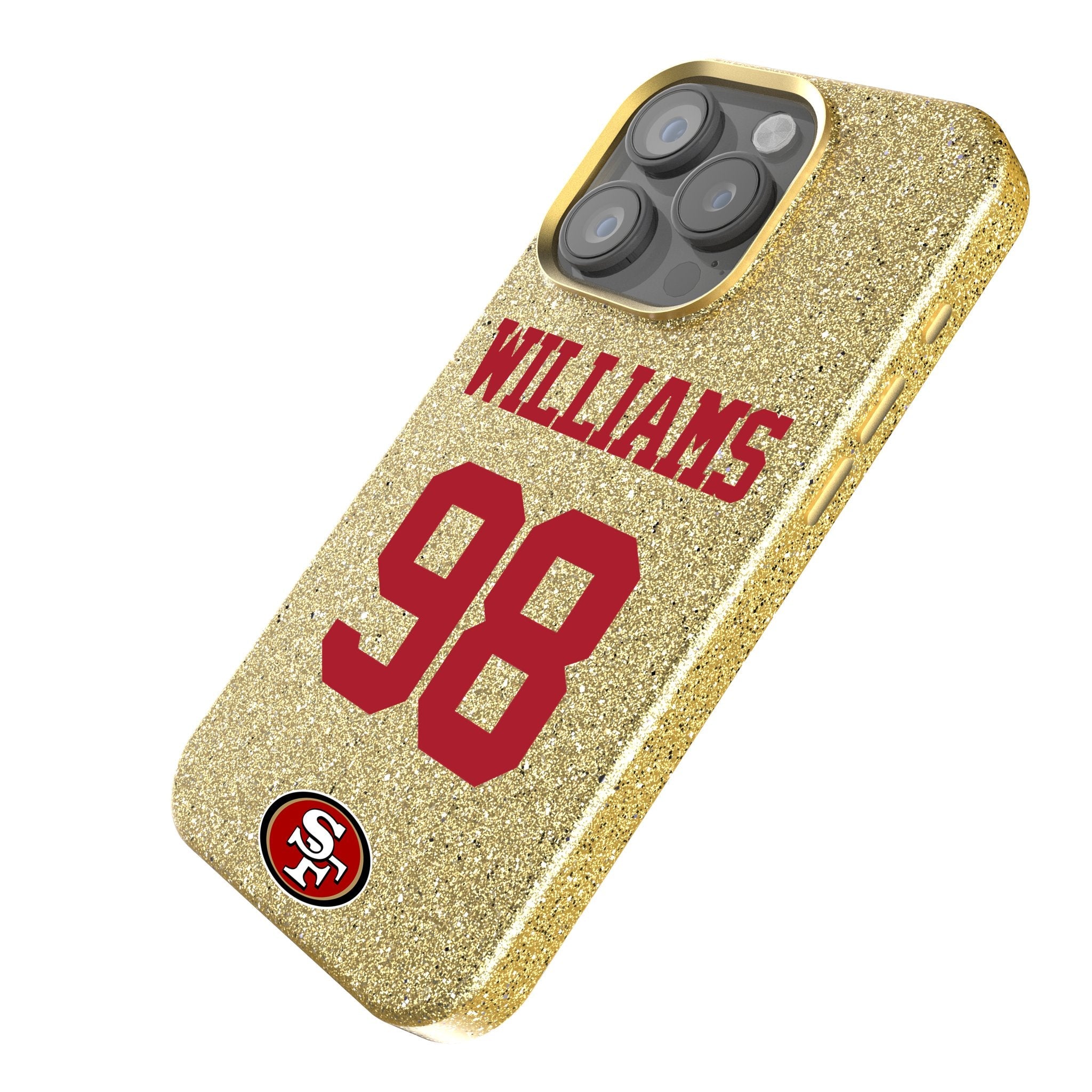 Mykel Williams San Francisco 49ers 98 Game Tactic Bling Phone Case for Apple iPhone - Sports Gifts, Sports Memorabilia, Sports Collectibles, Fan Shop