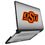 Oklahoma State University Cowboys Linen Laptop Case for Apple MacBook - Sports Gifts, Sports Memorabilia, Sports Collectibles, Fan Shop