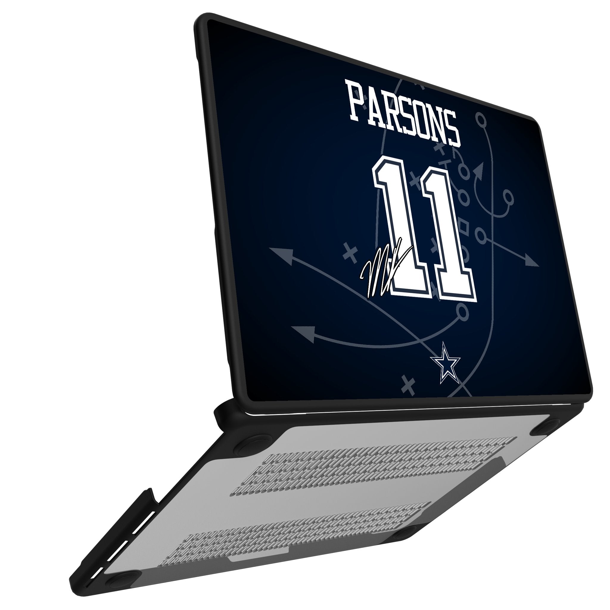 Micah Parsons Dallas Cowboys 11 Game Tactic Laptop Case for Apple MacBook - Sports Gifts, Sports Memorabilia, Sports Collectibles, Fan Shop