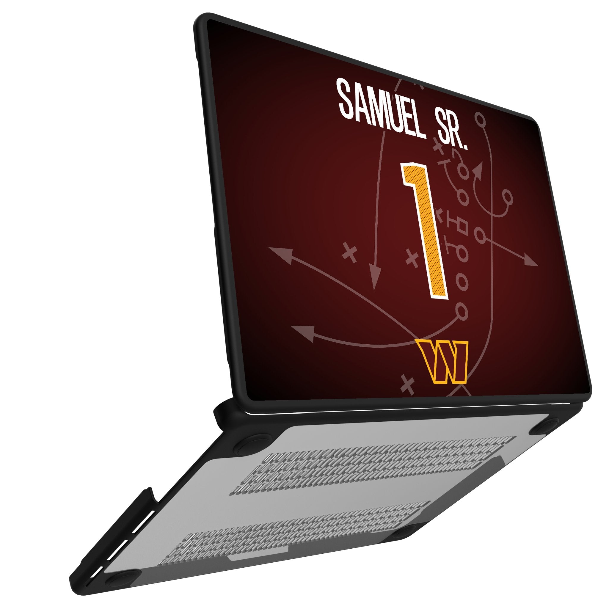 Deebo Samuel Sr. Washington Commanders 1 Game Tactic Laptop Case for Apple MacBook - Sports Gifts, Sports Memorabilia, Sports Collectibles, Fan Shop