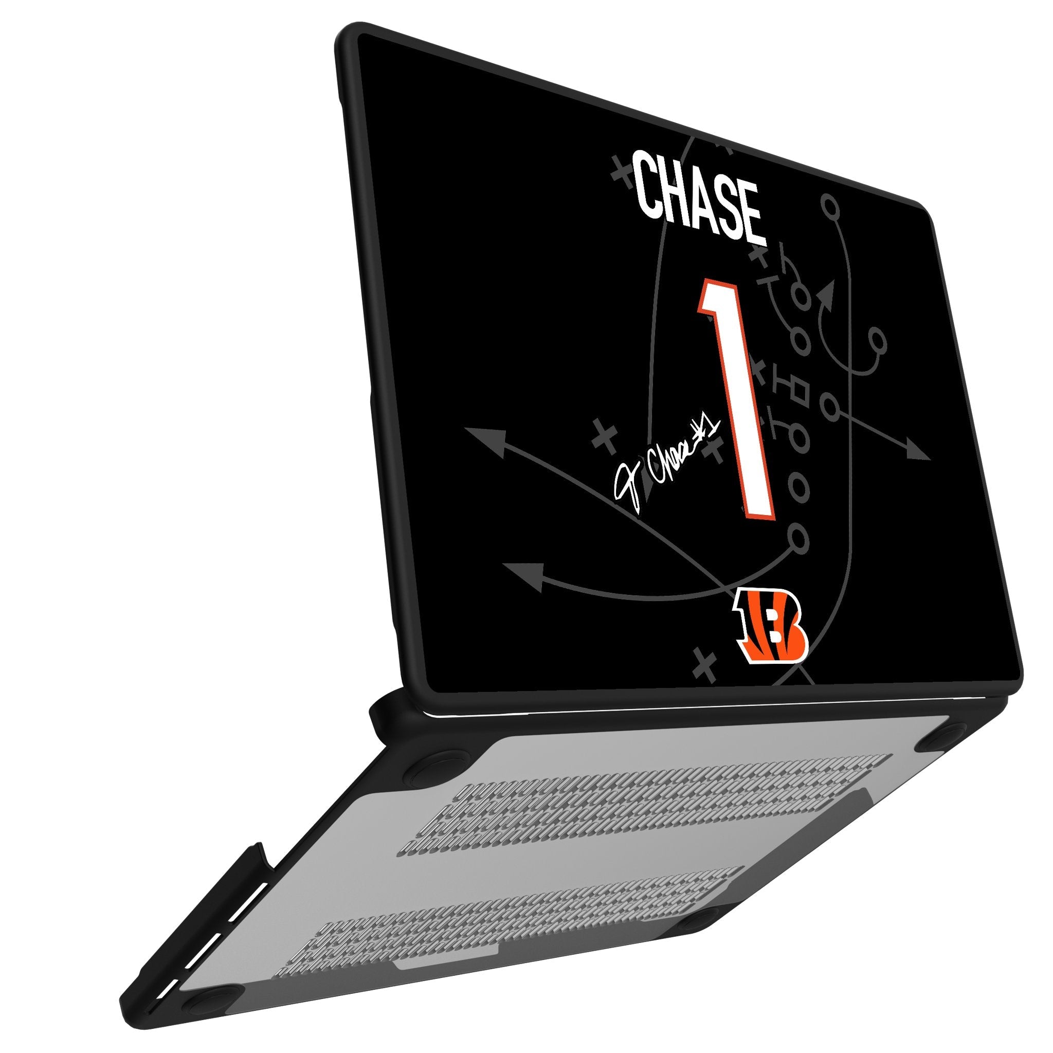 Ja'Marr Chase Cincinnati Bengals 1 Game Tactic Laptop Case for Apple MacBook - Sports Gifts, Sports Memorabilia, Sports Collectibles, Fan Shop