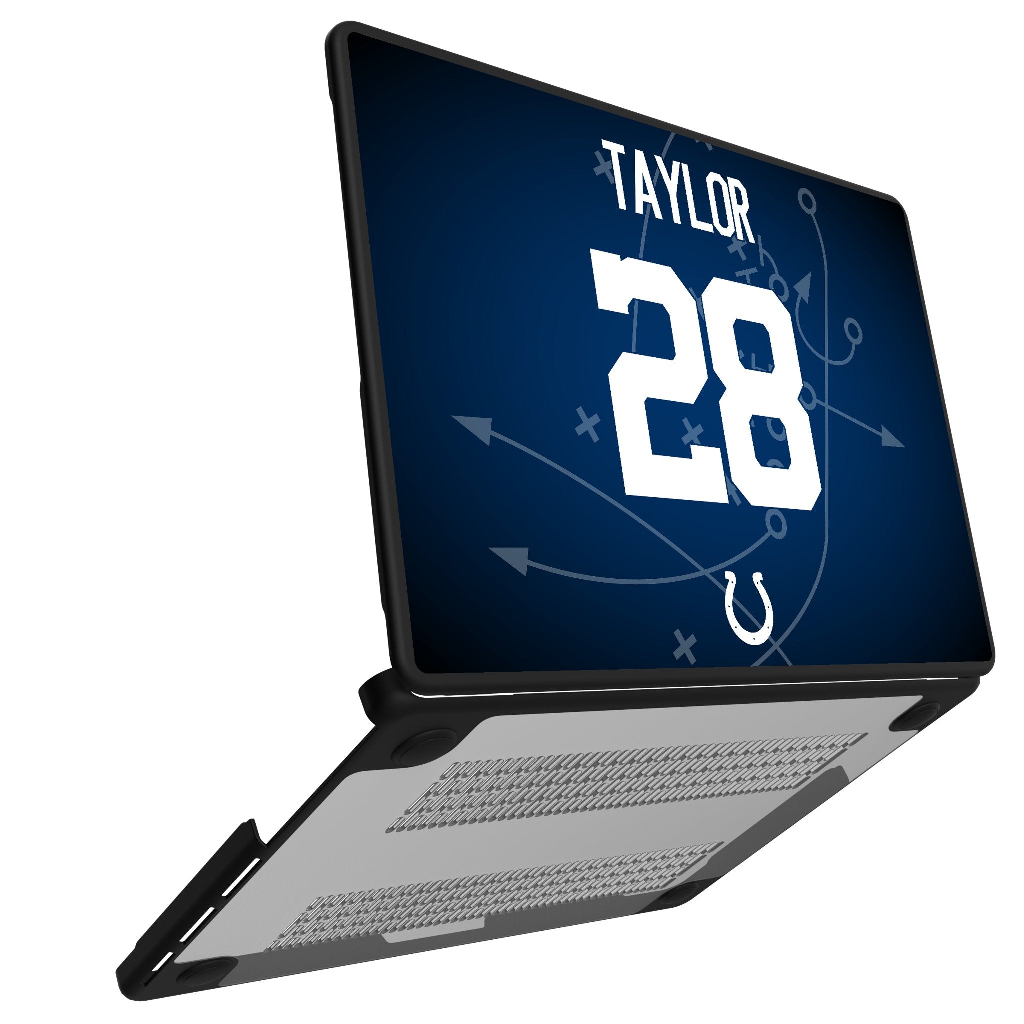 Jonathan Taylor Indianapolis Colts 28 Game Tactic Laptop Case for Apple MacBook - Sports Gifts, Sports Memorabilia, Sports Collectibles, Fan Shop