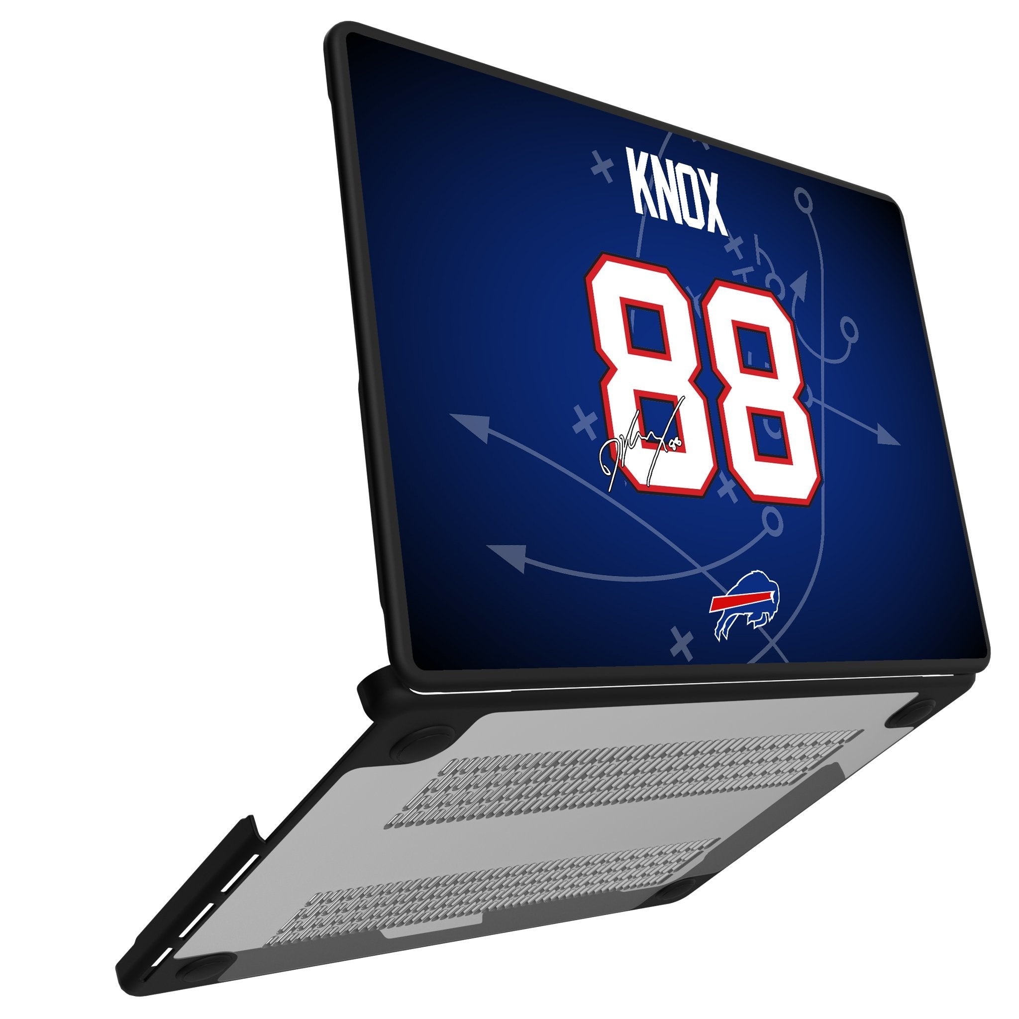 Dawson Knox Buffalo Bills 88 Game Tactic Laptop Case for Apple MacBook - Sports Gifts, Sports Memorabilia, Sports Collectibles, Fan Shop