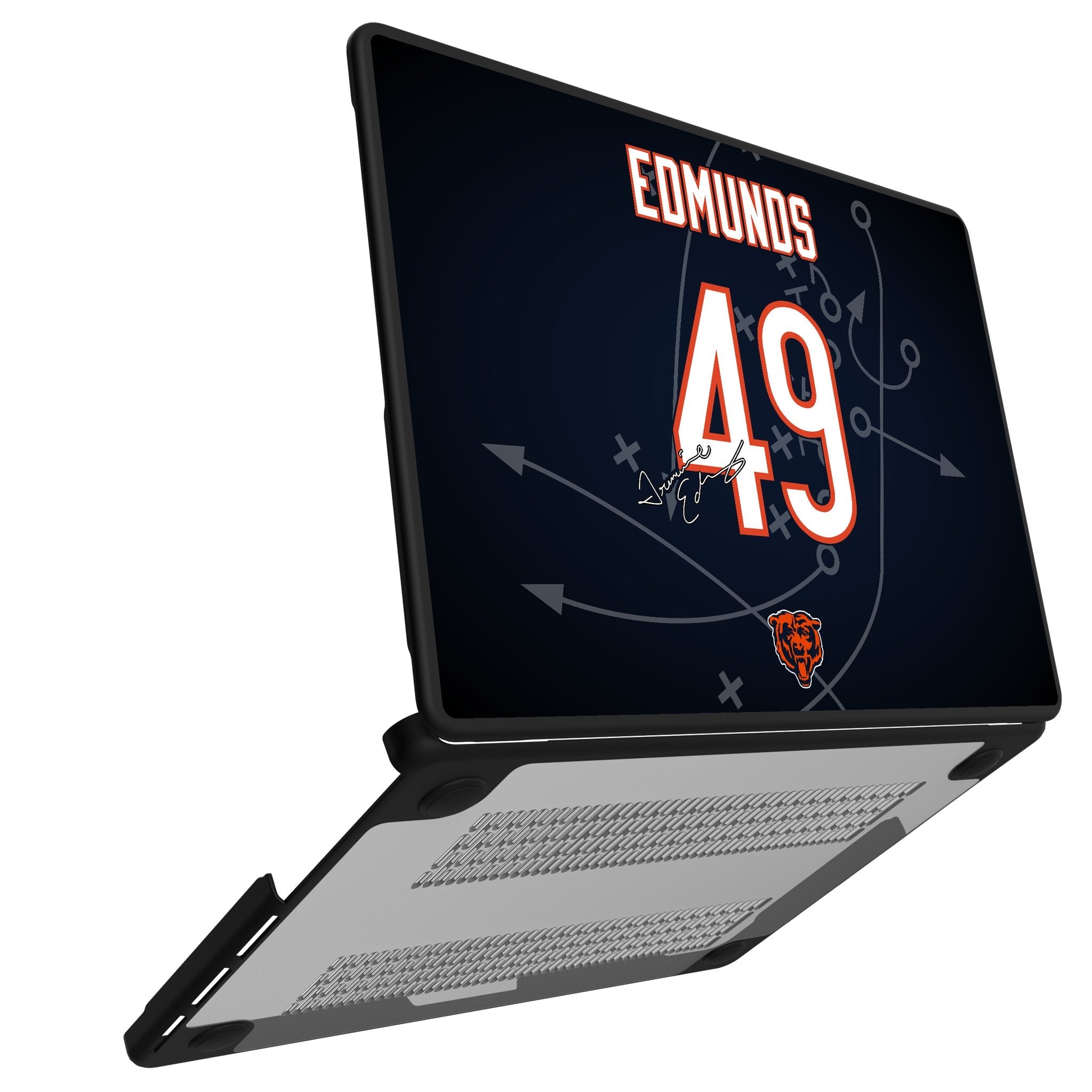 Tremaine Edmunds Chicago Bears 49 Game Tactic Laptop Case for Apple MacBook - Sports Gifts, Sports Memorabilia, Sports Collectibles, Fan Shop