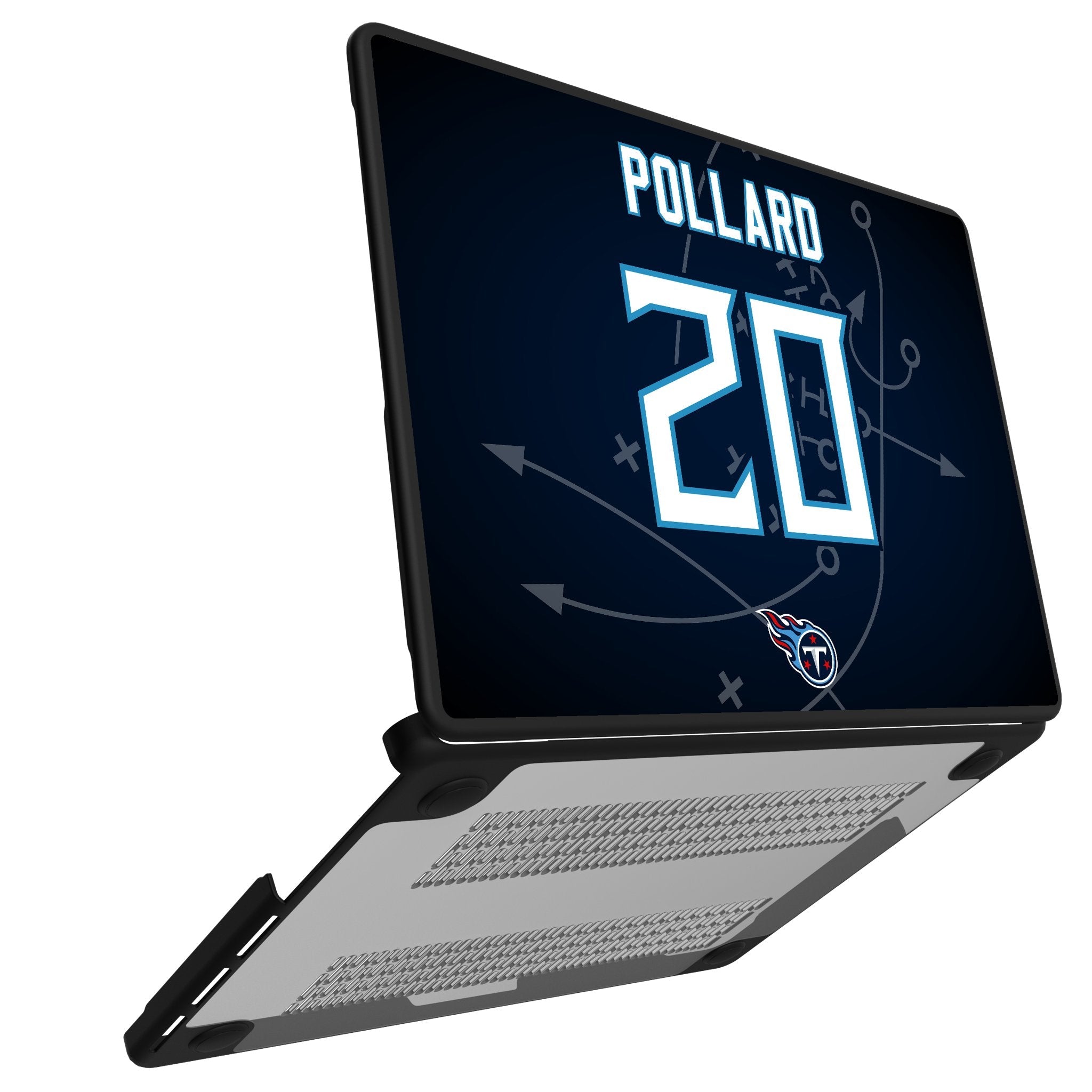 Tony Pollard Tennessee Titans 20 Game Tactic Laptop Case for Apple MacBook - Sports Gifts, Sports Memorabilia, Sports Collectibles, Fan Shop