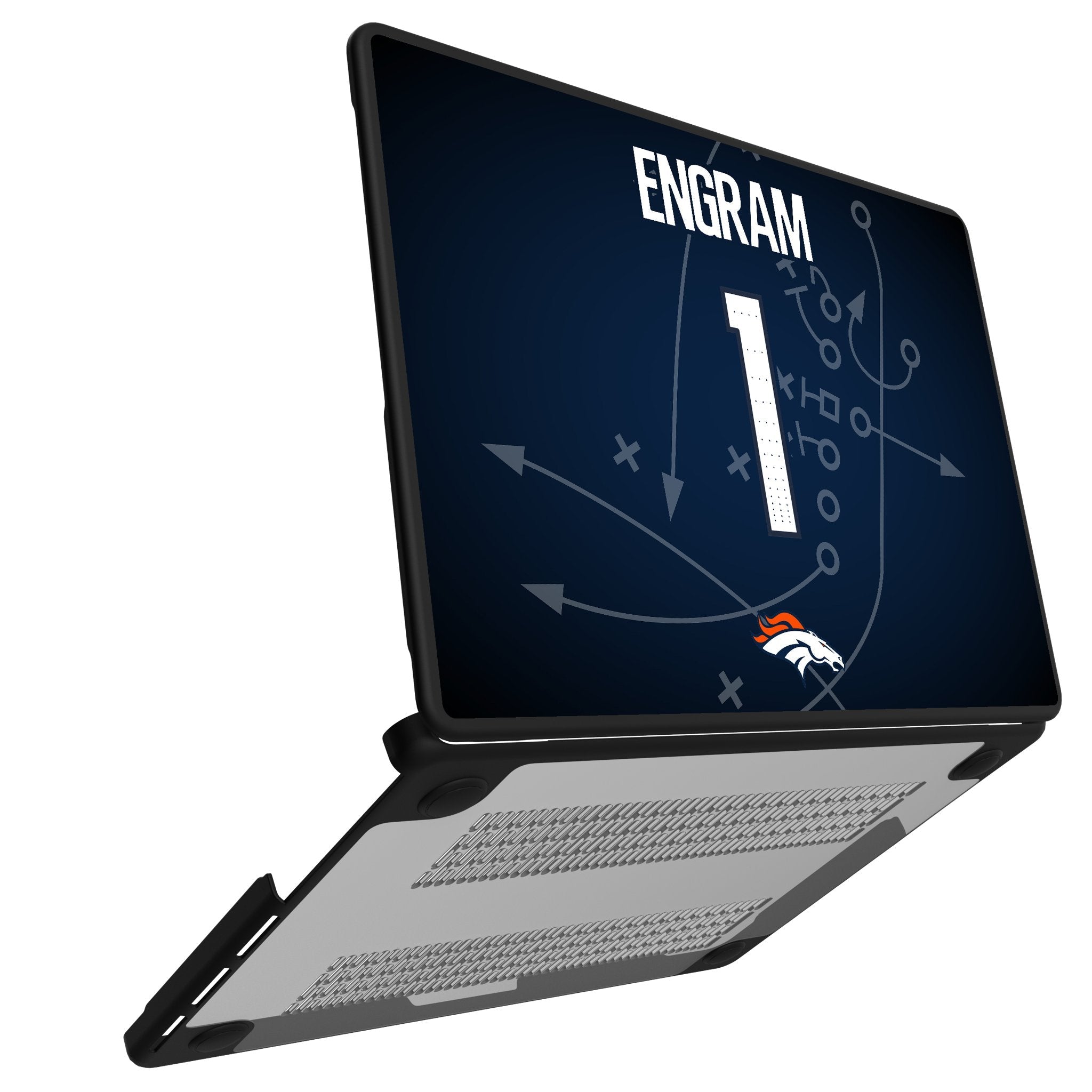 Evan Engram Denver Broncos 1 Game Tactic Laptop Case for Apple MacBook - Sports Gifts, Sports Memorabilia, Sports Collectibles, Fan Shop