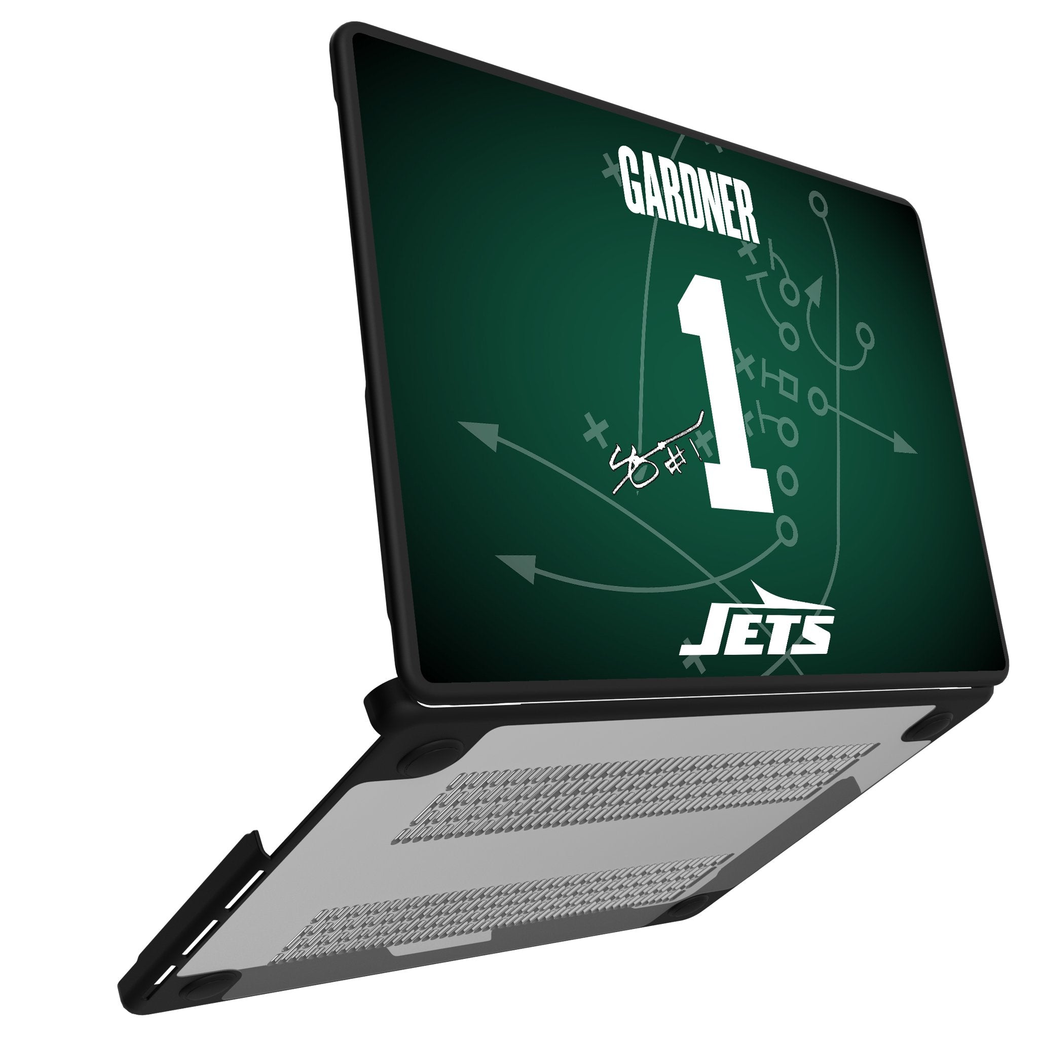 Sauce Gardner New York Jets 1 Game Tactic Laptop Case for Apple MacBook - Sports Gifts, Sports Memorabilia, Sports Collectibles, Fan Shop
