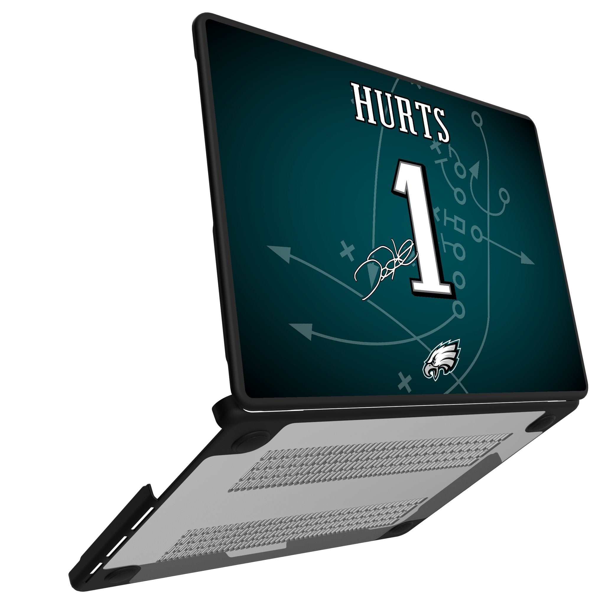 Jalen Hurts Philadelphia Eagles 1 Game Tactic Laptop Case for Apple MacBook - Sports Gifts, Sports Memorabilia, Sports Collectibles, Fan Shop