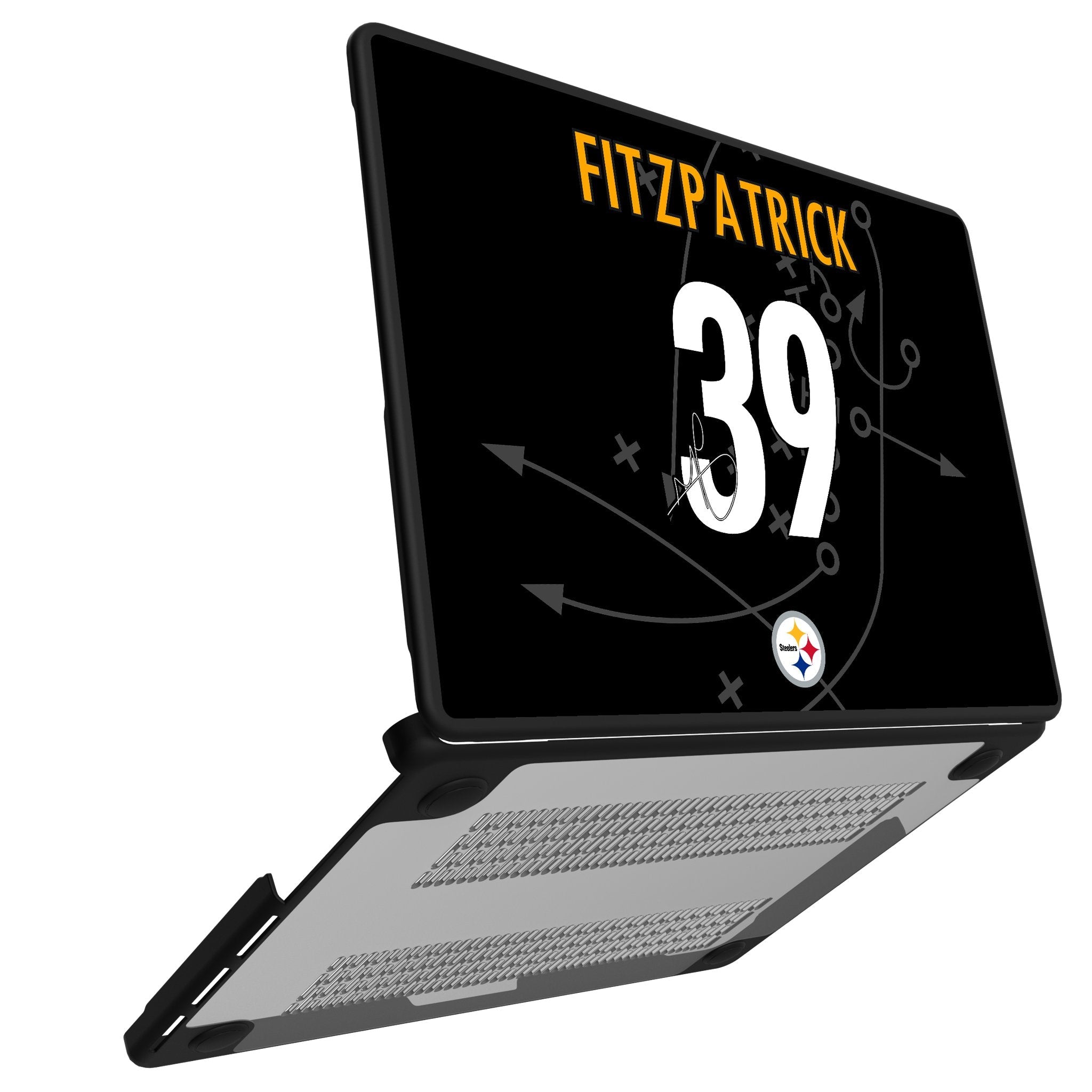 Minkah Fitzpatrick Pittsburgh Steelers 39 Game Tactic Laptop Case for Apple MacBook - Sports Gifts, Sports Memorabilia, Sports Collectibles, Fan Shop