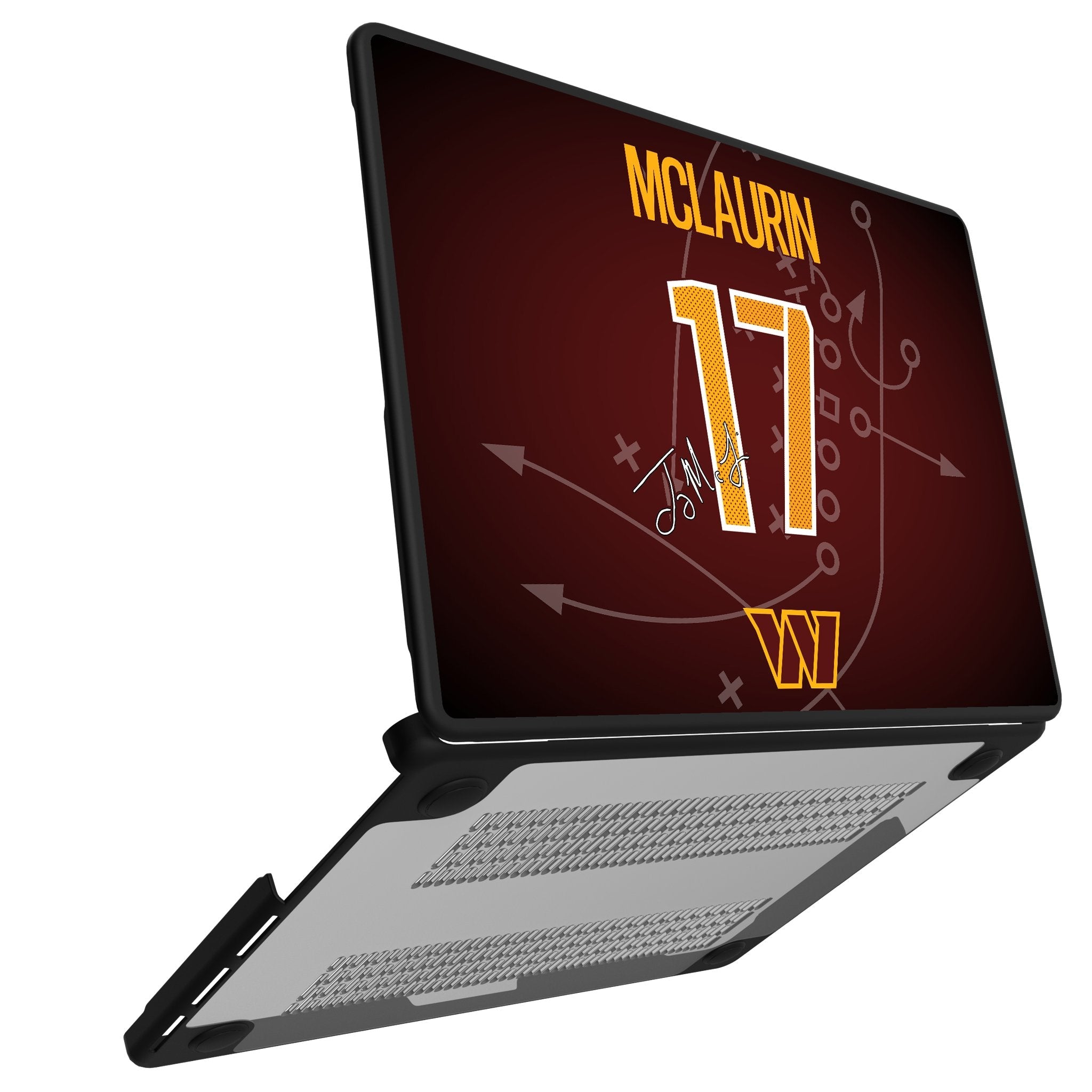 Terry McLaurin Washington Commanders 17 Game Tactic Laptop Case for Apple MacBook - Sports Gifts, Sports Memorabilia, Sports Collectibles, Fan Shop
