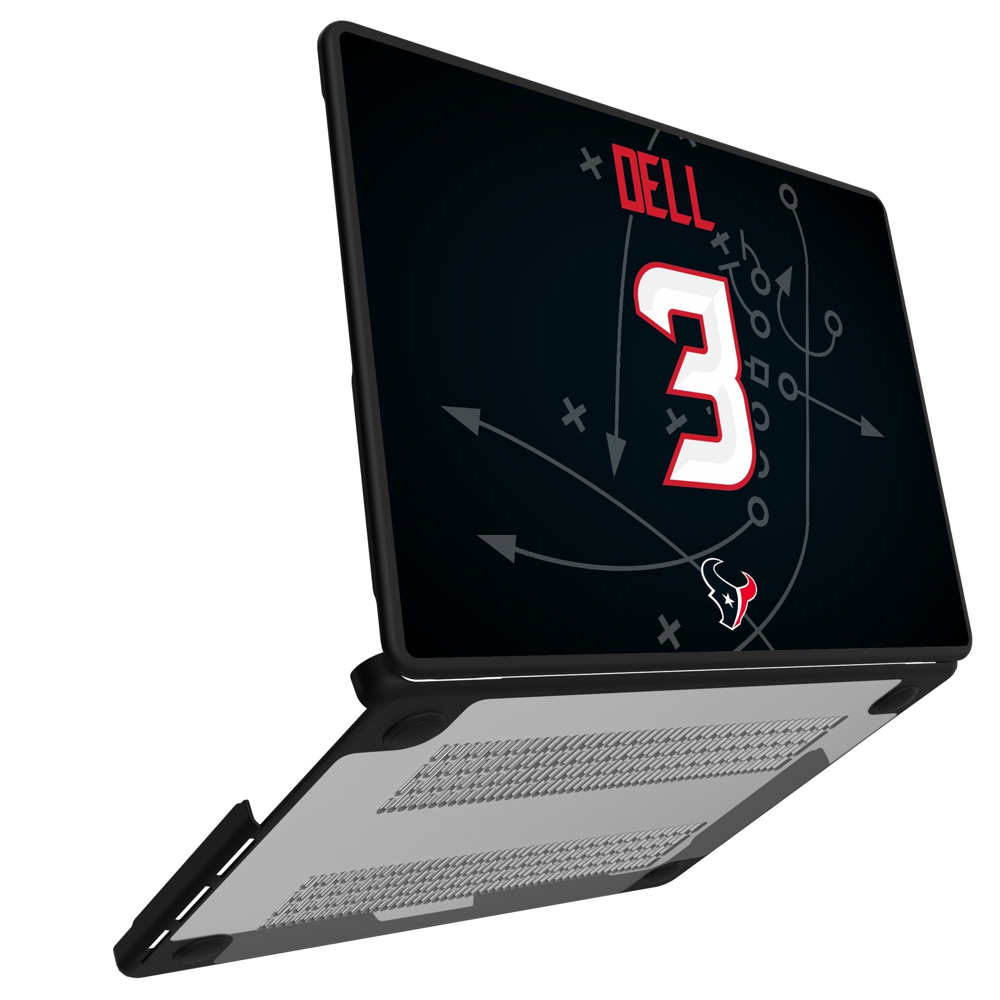 Tank Dell Houston Texans 3 Game Tactic Laptop Case for Apple MacBook - Sports Gifts, Sports Memorabilia, Sports Collectibles, Fan Shop