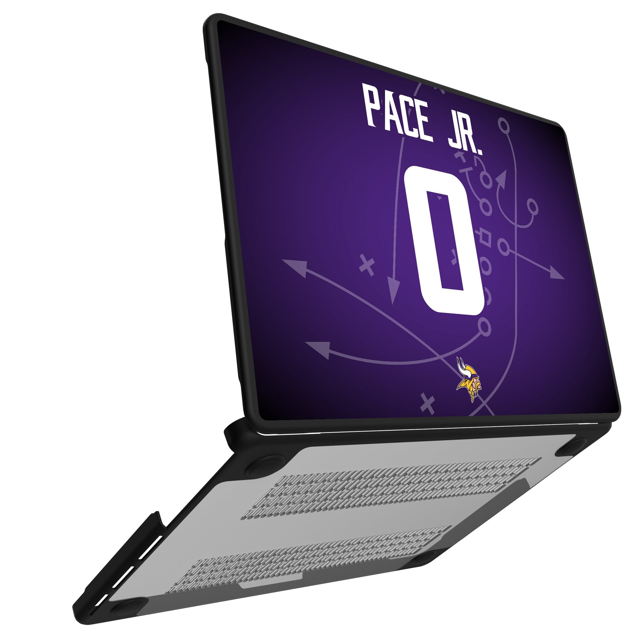 Ivan Pace Jr. Minnesota Vikings 0 Game Tactic Laptop Case for Apple MacBook - Sports Gifts, Sports Memorabilia, Sports Collectibles, Fan Shop