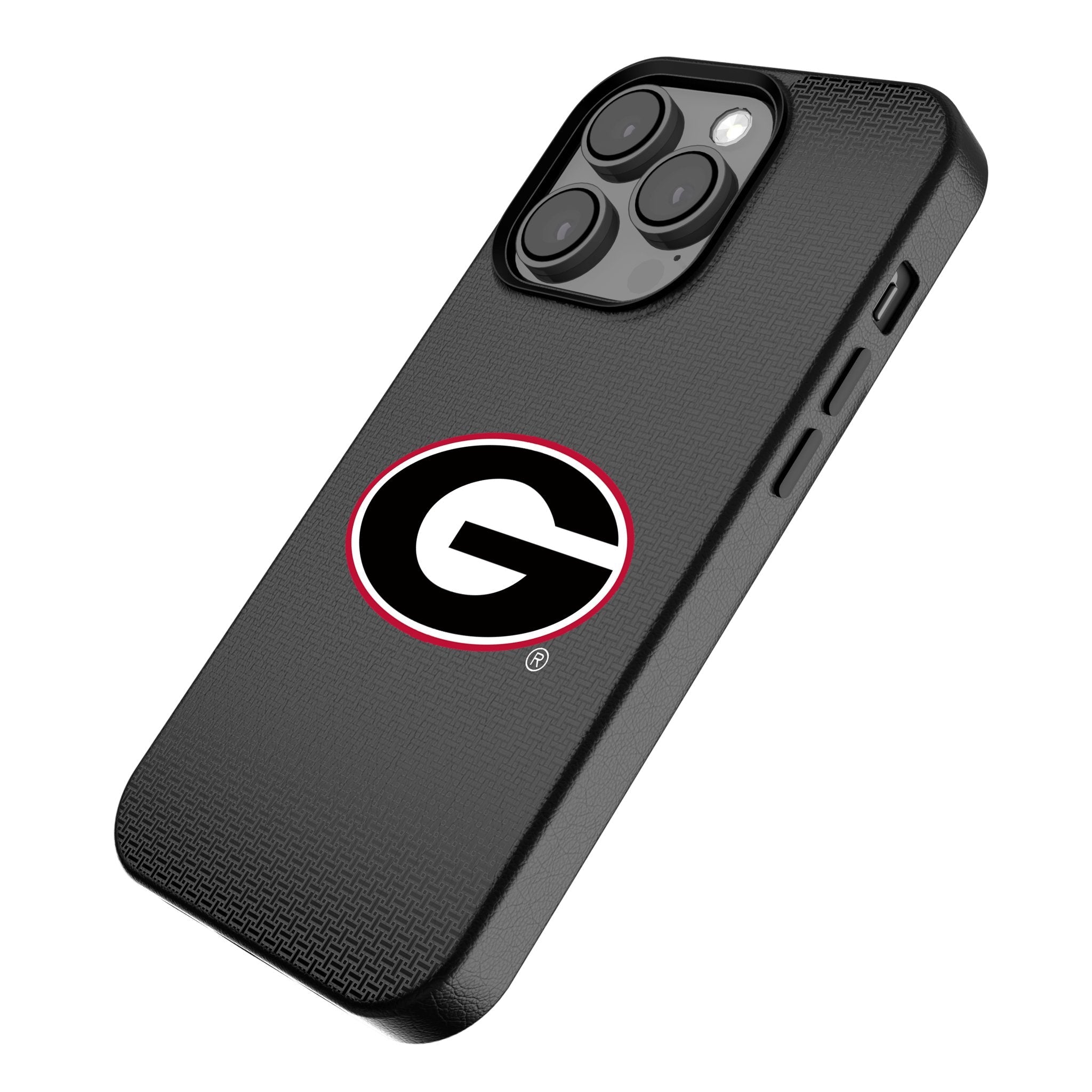 University of Georgia Bulldogs Linen MagSafe Compatible Phone Case for Apple iPhone - Sports Gifts, Sports Memorabilia, Sports Collectibles, Fan Shop