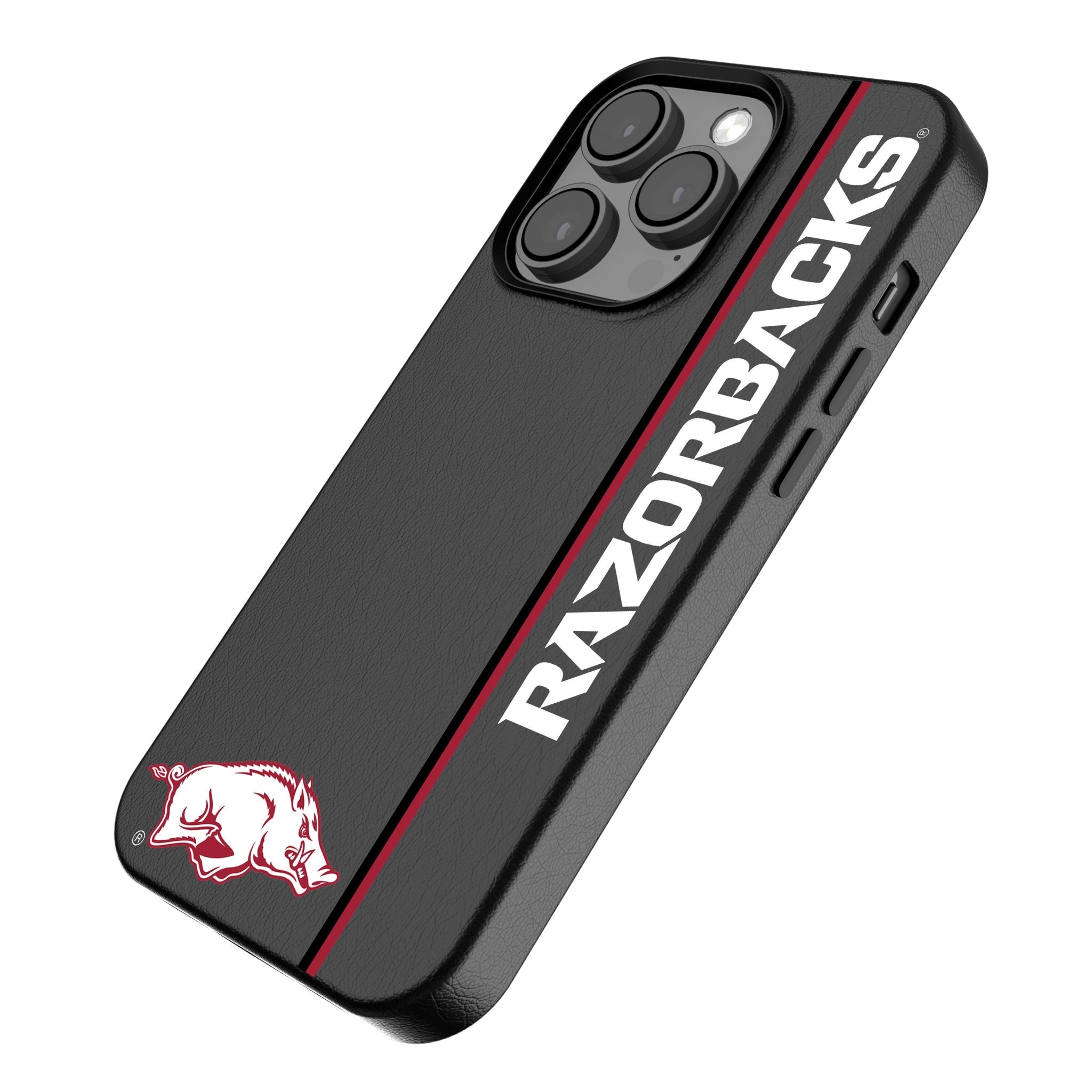 University of Arkansas Fayetteville Razorbacks Sidebar MagSafe Compatible Phone Case for Apple iPhone - Sports Gifts, Sports Memorabilia, Sports Collectibles, Fan Shop