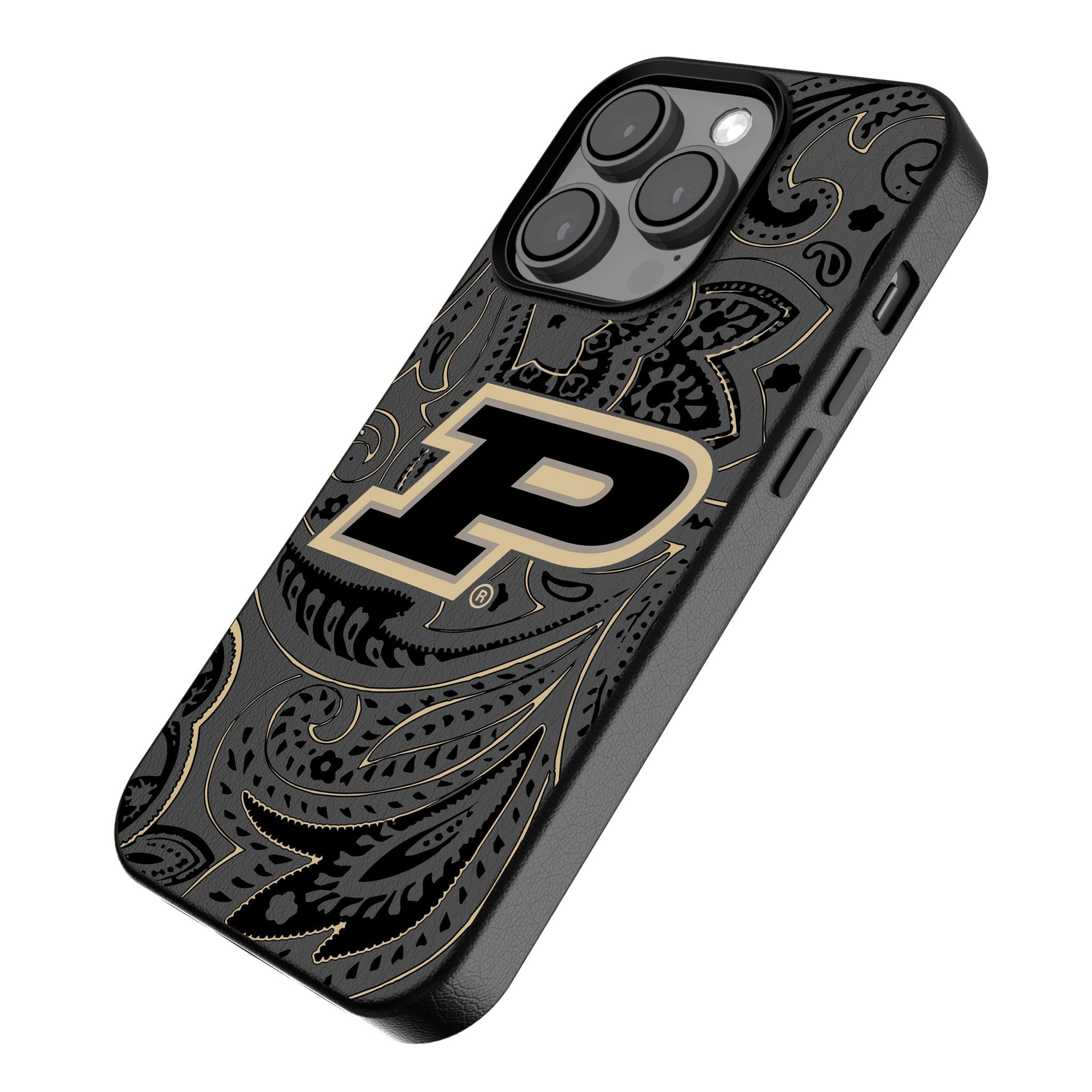Purdue University Boilermakers Paisley MagSafe Compatible Phone Case for Apple iPhone - Sports Gifts, Sports Memorabilia, Sports Collectibles, Fan Shop