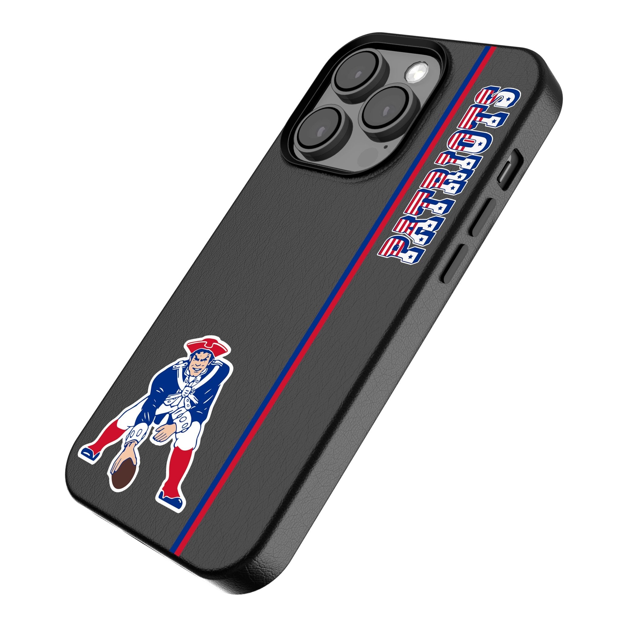 New England Patriots Historic Collection Sidebar MagSafe Compatible Phone Case for Apple iPhone - Sports Gifts, Sports Memorabilia, Sports Collectibles, Fan Shop