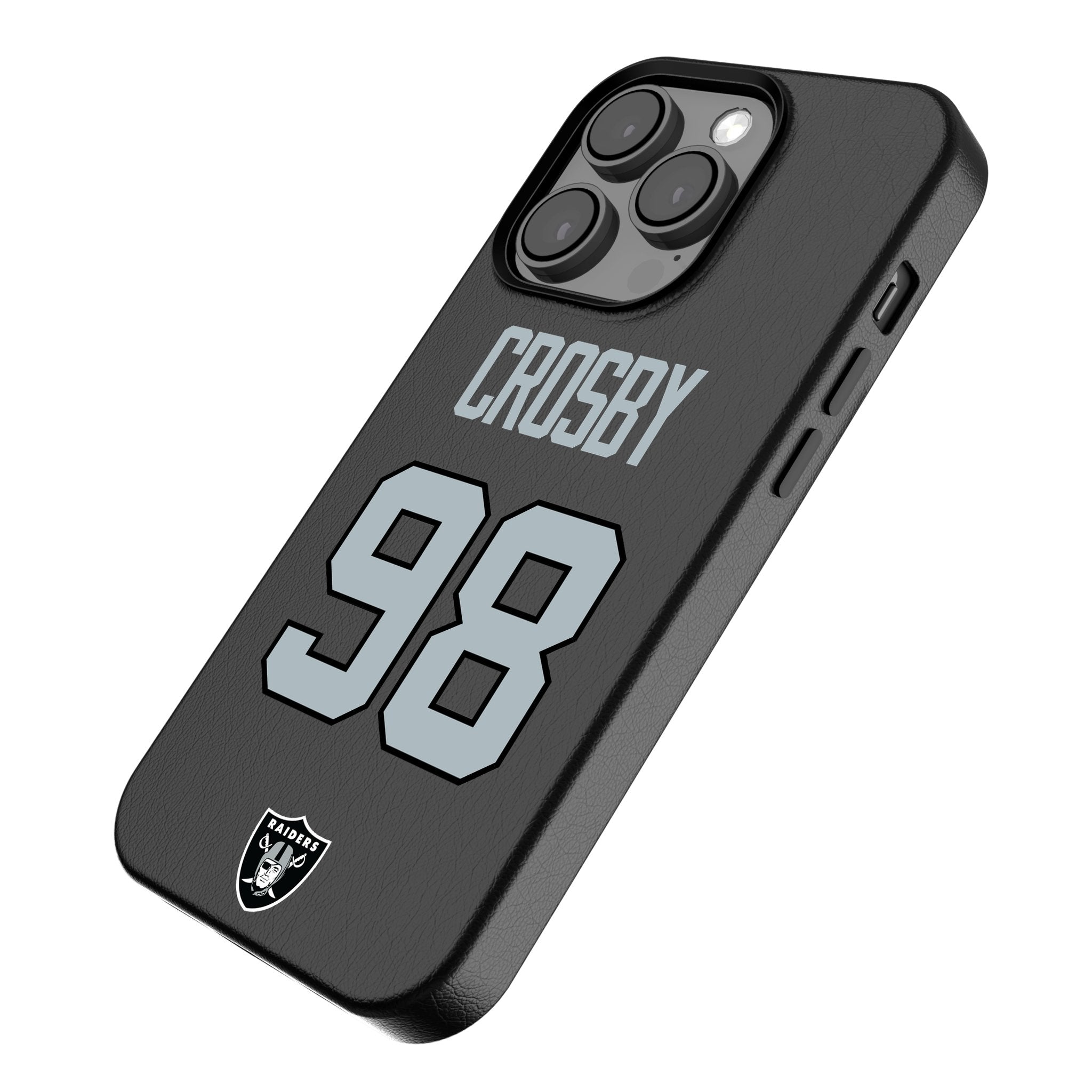 Maxx Crosby Las Vegas Raiders 98 Ready MagSafe Compatible Phone Case for Apple iPhone - Sports Gifts, Sports Memorabilia, Sports Collectibles, Fan Shop