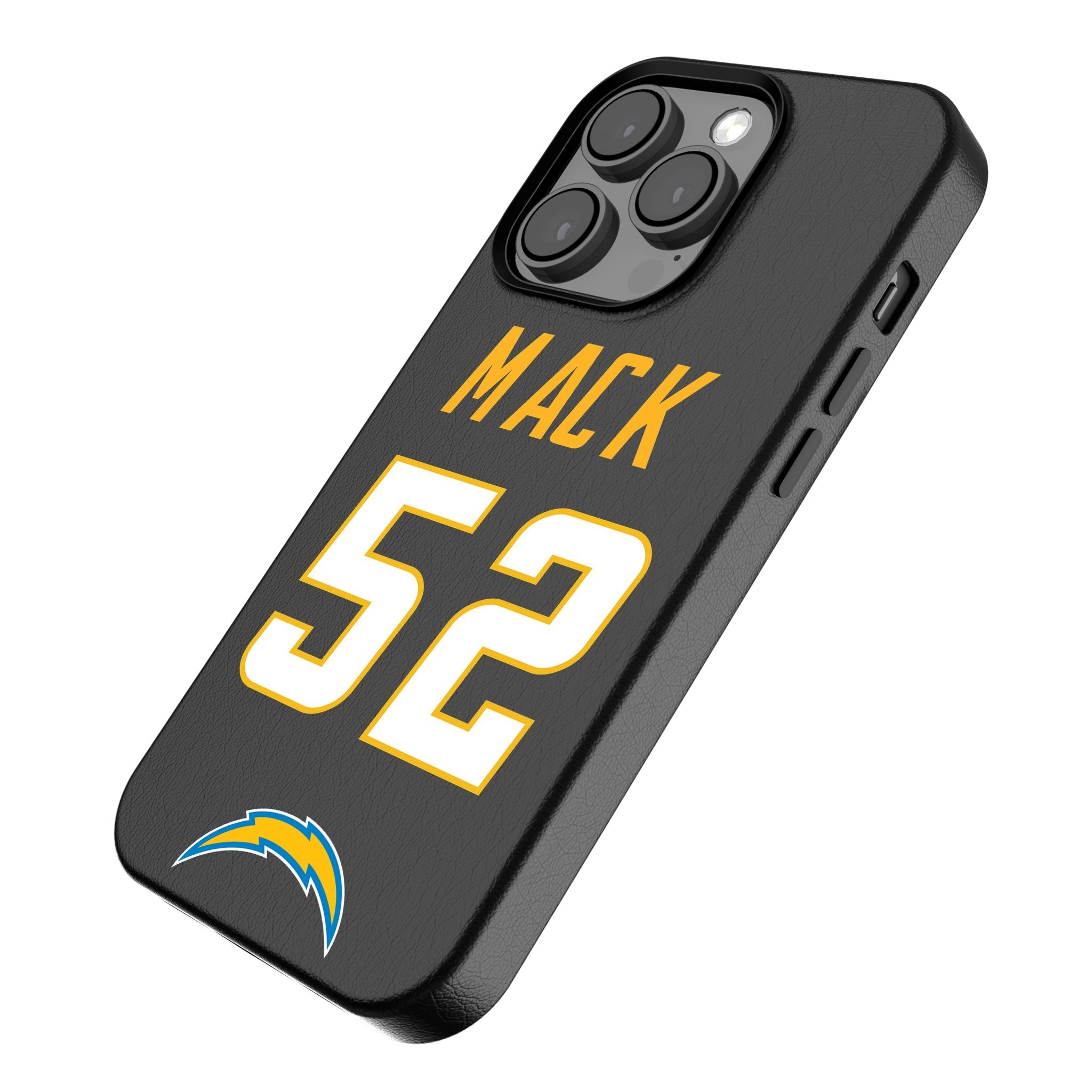 Khalil Mack Los Angeles Chargers 52 Ready MagSafe Compatible Phone Case for Apple iPhone - Sports Gifts, Sports Memorabilia, Sports Collectibles, Fan Shop
