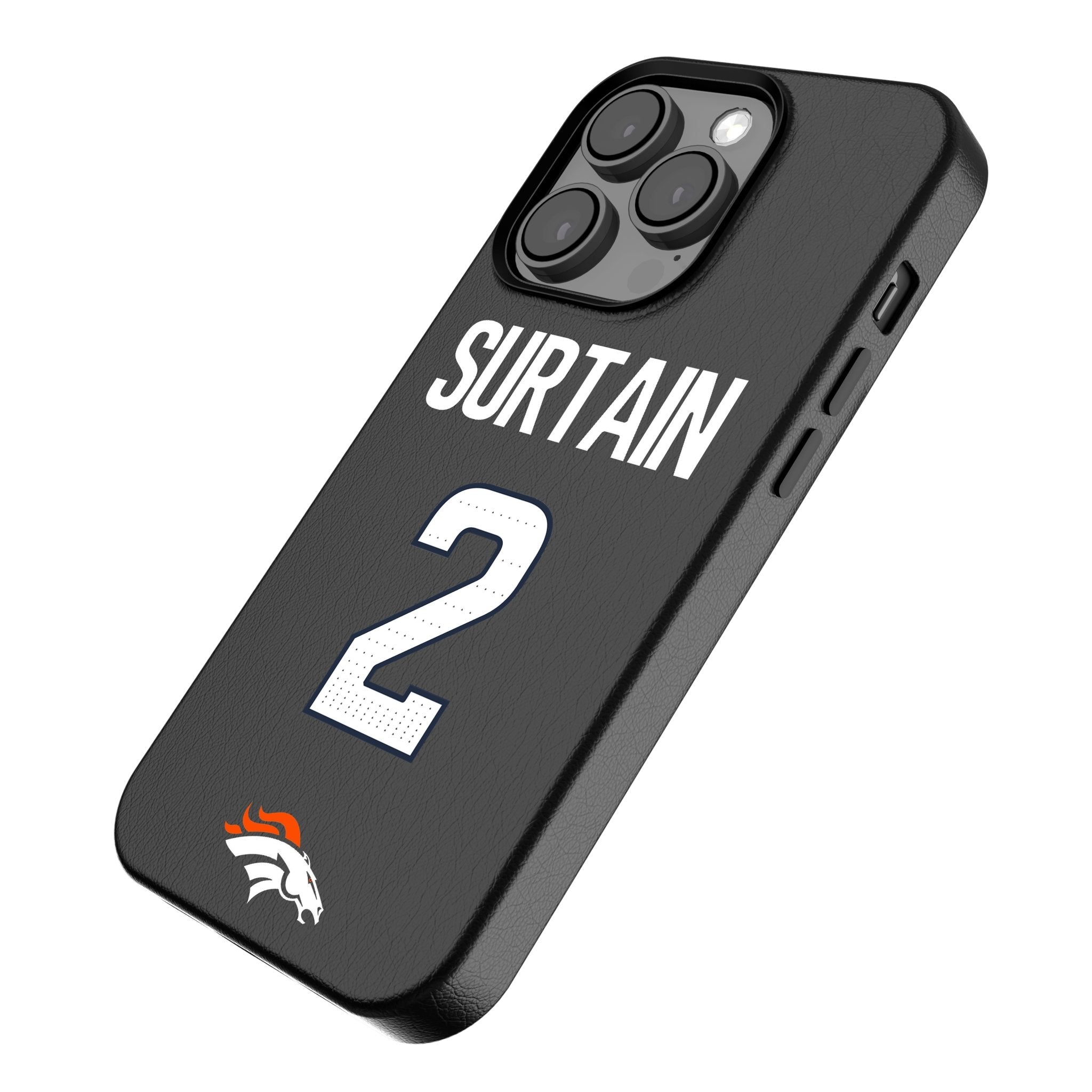 Pat Surtain II Denver Broncos 2 Game Tactic MagSafe Compatible Phone Case for Apple iPhone - Sports Gifts, Sports Memorabilia, Sports Collectibles, Fan Shop