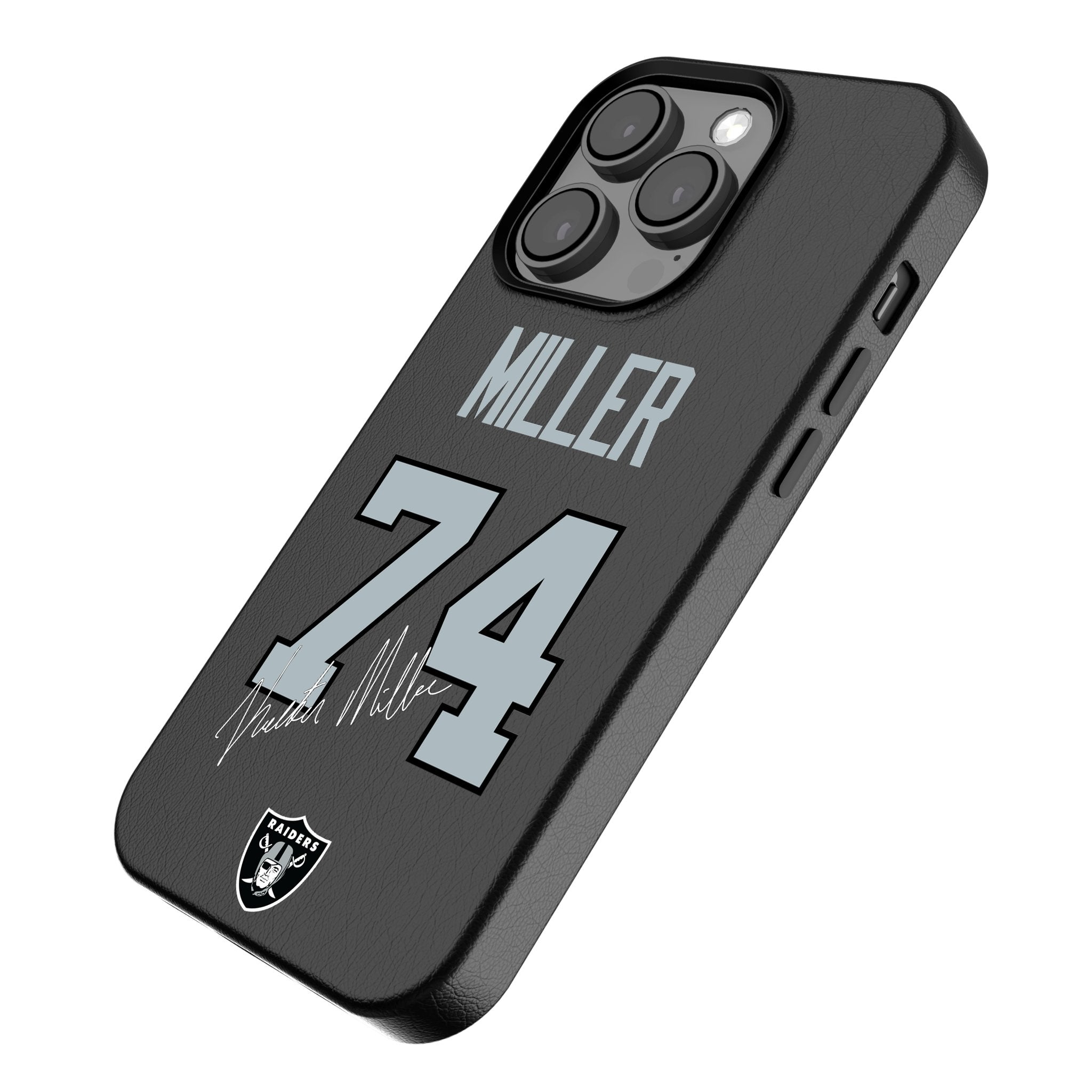 Kolton Miller Las Vegas Raiders 74 Ready MagSafe Compatible Phone Case for Apple iPhone - Sports Gifts, Sports Memorabilia, Sports Collectibles, Fan Shop