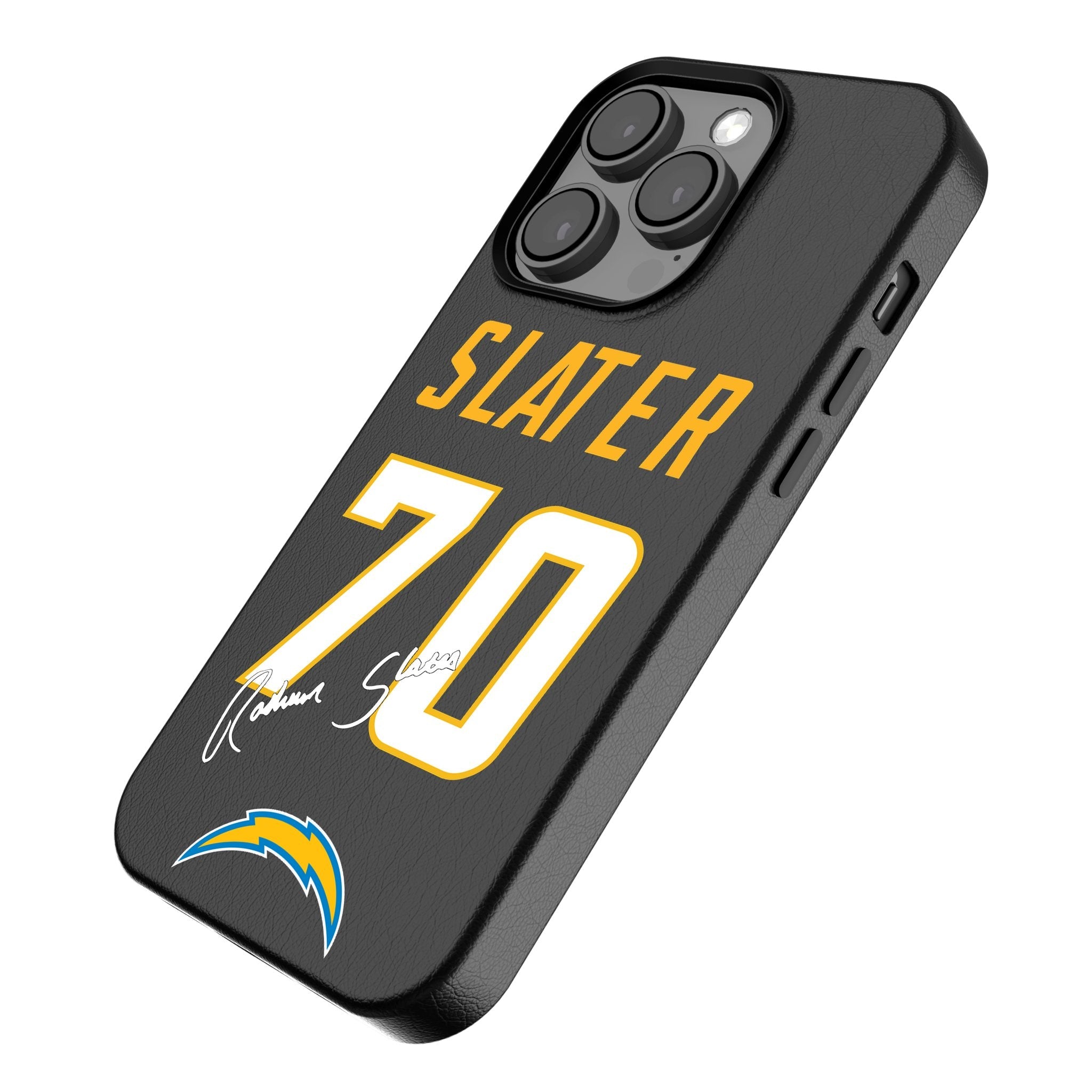 RaShawn Slater Los Angeles Chargers 70 Ready MagSafe Compatible Phone Case for Apple iPhone - Sports Gifts, Sports Memorabilia, Sports Collectibles, Fan Shop