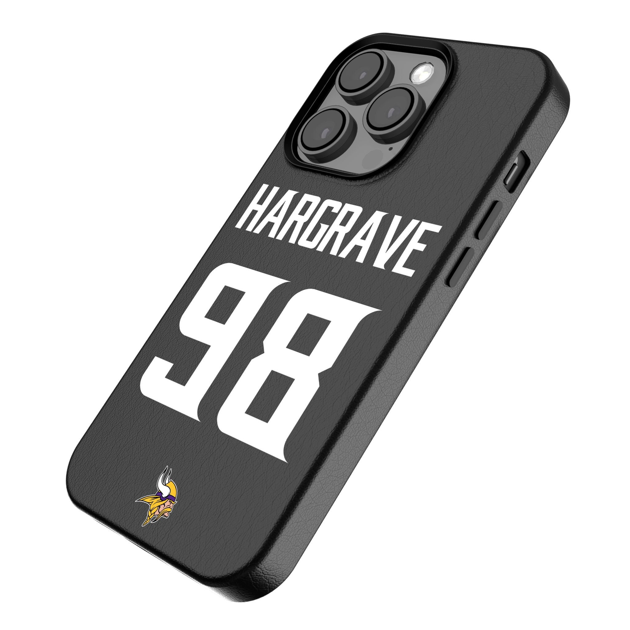 Javon Hargrave Minnesota Vikings 98 Game Tactic MagSafe Compatible Phone Case for Apple iPhone - Sports Gifts, Sports Memorabilia, Sports Collectibles, Fan Shop