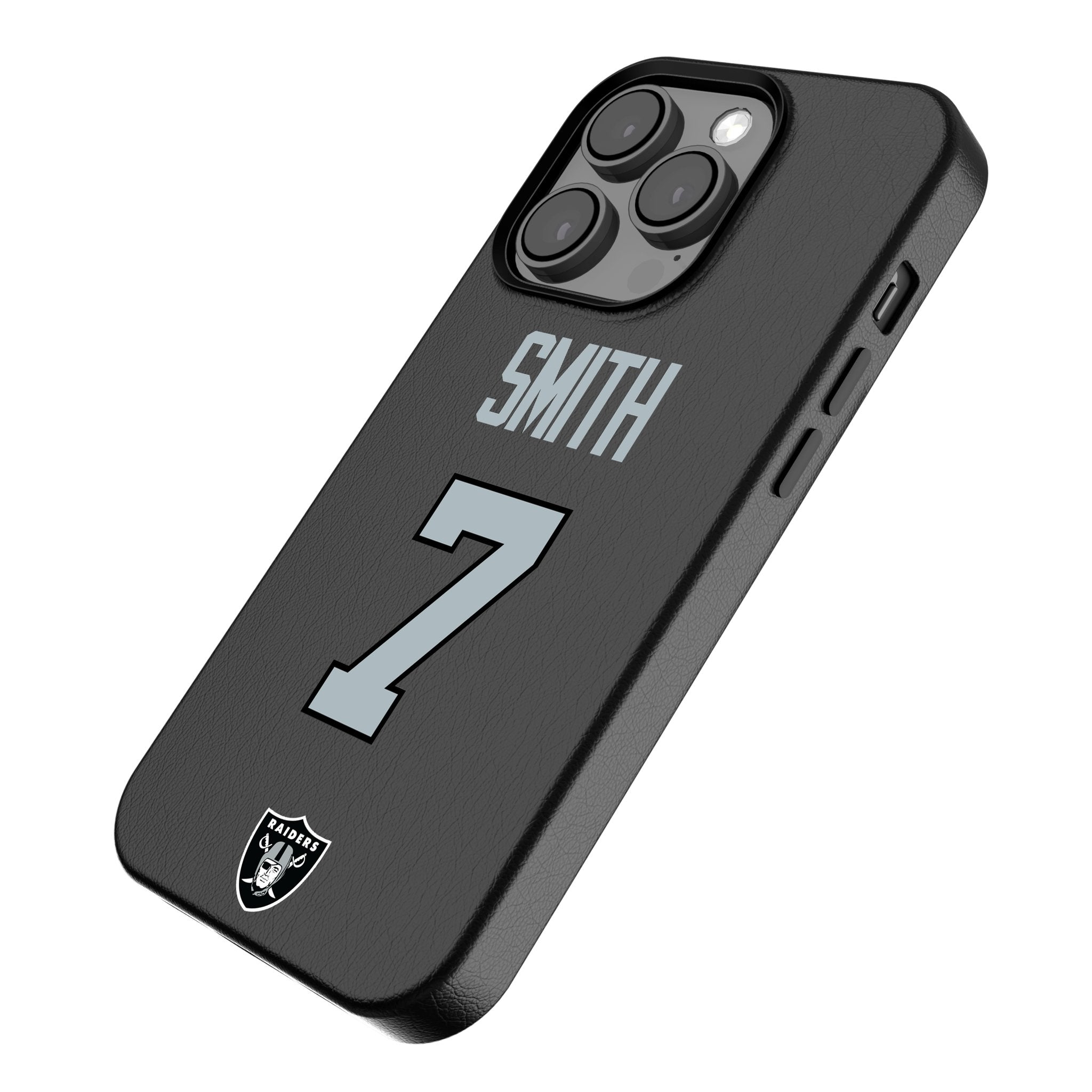 Geno Smith Las Vegas Raiders 7 Game Tactic MagSafe Compatible Phone Case for Apple iPhone - Sports Gifts, Sports Memorabilia, Sports Collectibles, Fan Shop