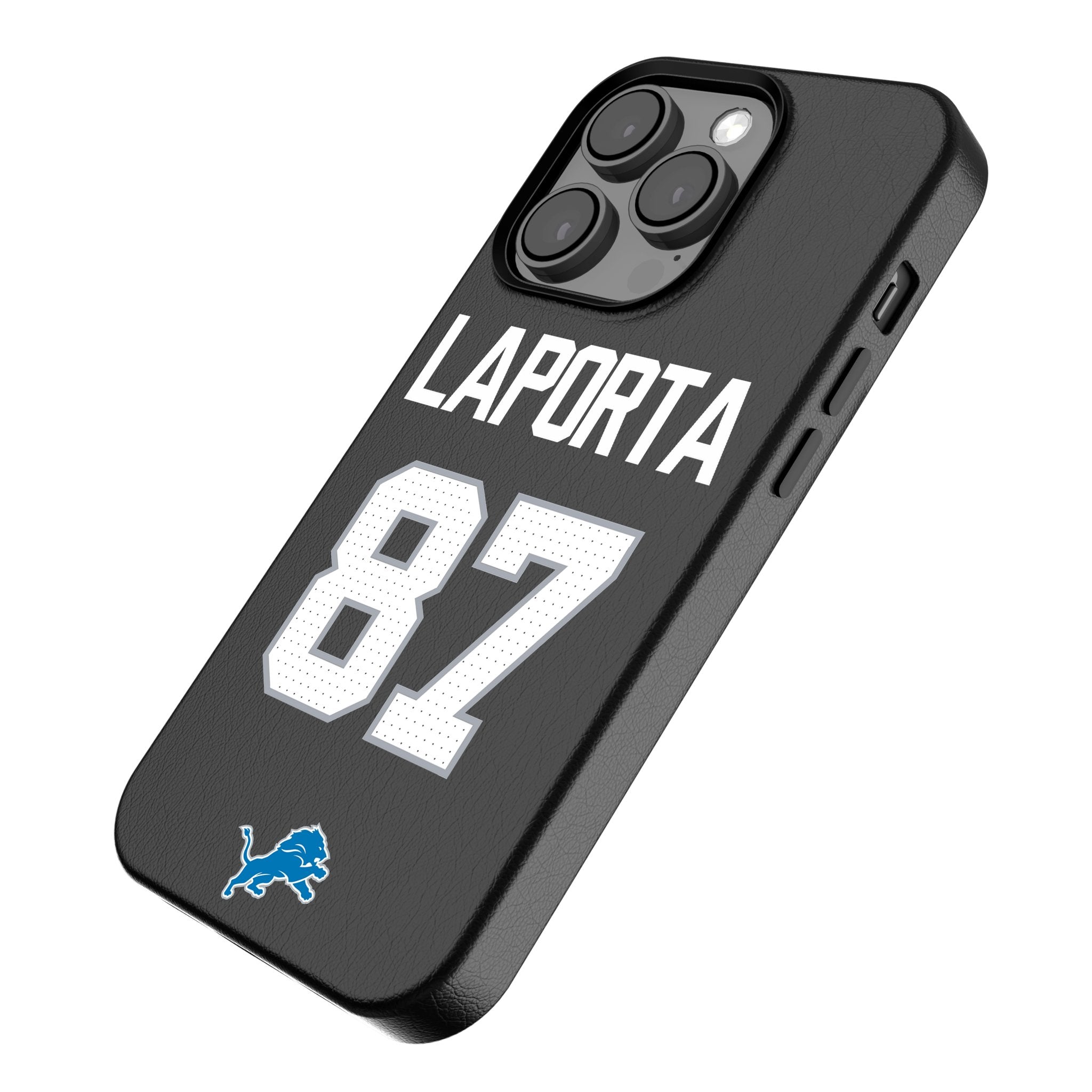 Sam LaPorta Detroit Lions 87 Ready MagSafe Compatible Phone Case for Apple iPhone - Sports Gifts, Sports Memorabilia, Sports Collectibles, Fan Shop