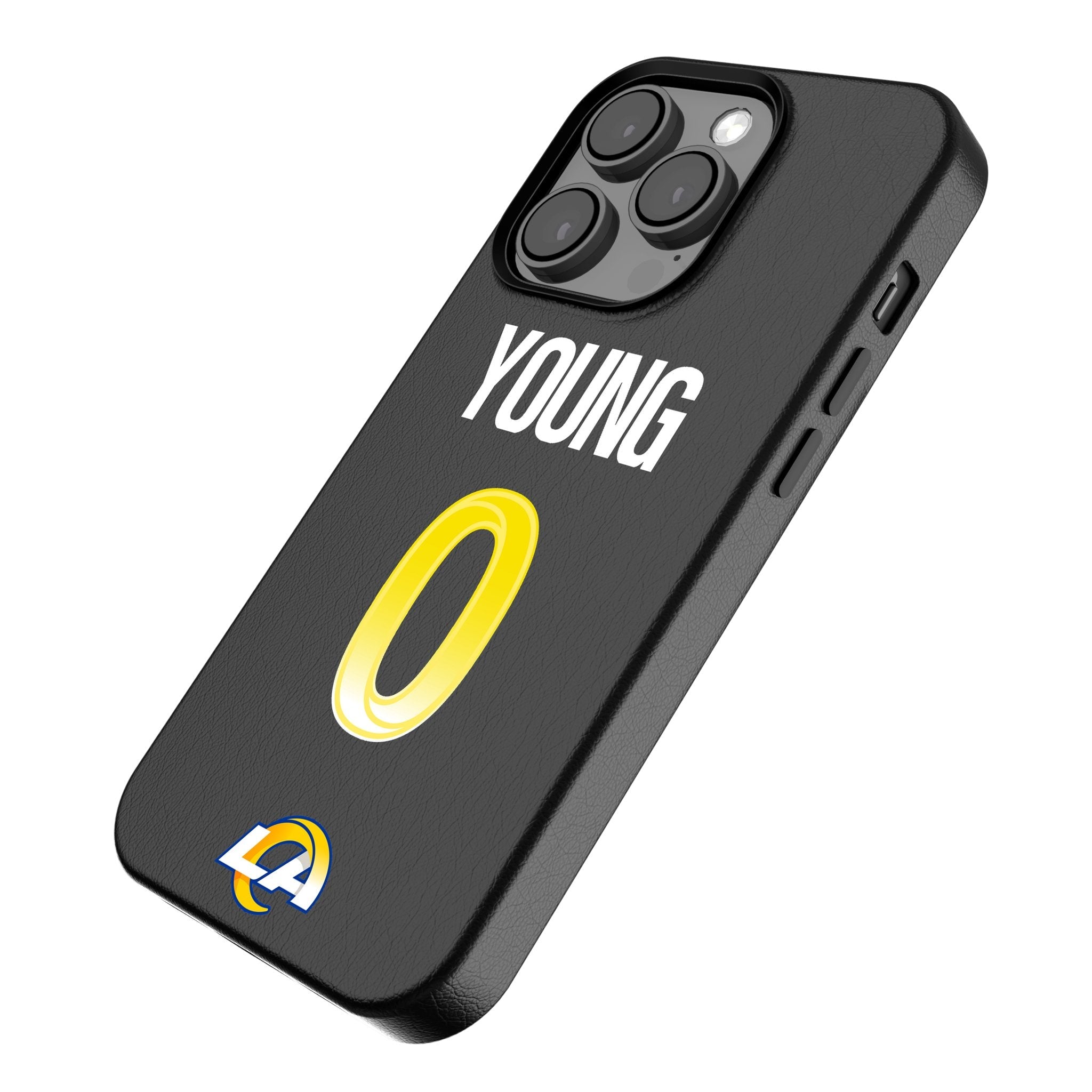 Byron Young Los Angeles Rams 0 Ready MagSafe Compatible Phone Case for Apple iPhone - Sports Gifts, Sports Memorabilia, Sports Collectibles, Fan Shop