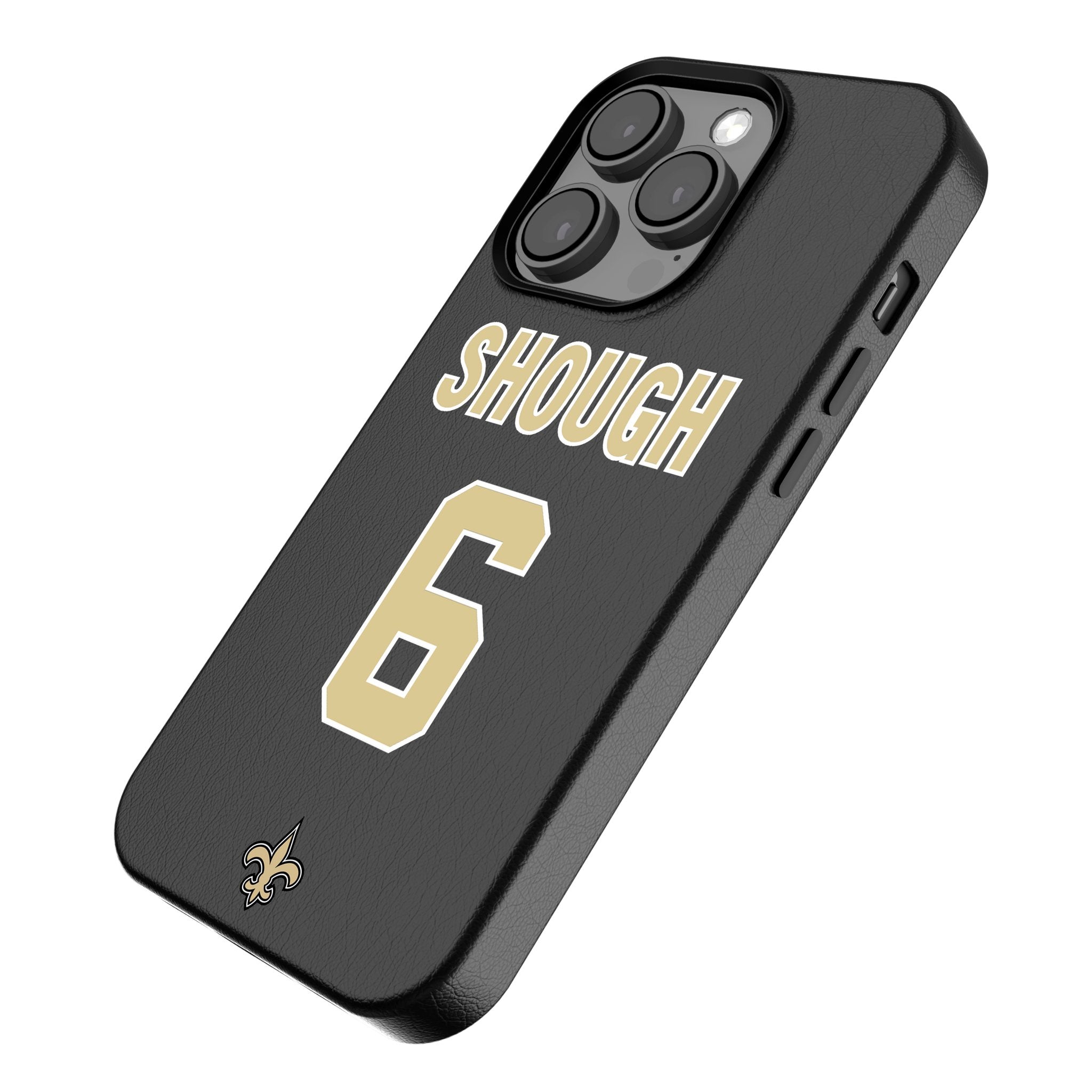 Tyler Shough New Orleans Saints 6 Game Tactic MagSafe Compatible Phone Case for Apple iPhone - Sports Gifts, Sports Memorabilia, Sports Collectibles, Fan Shop
