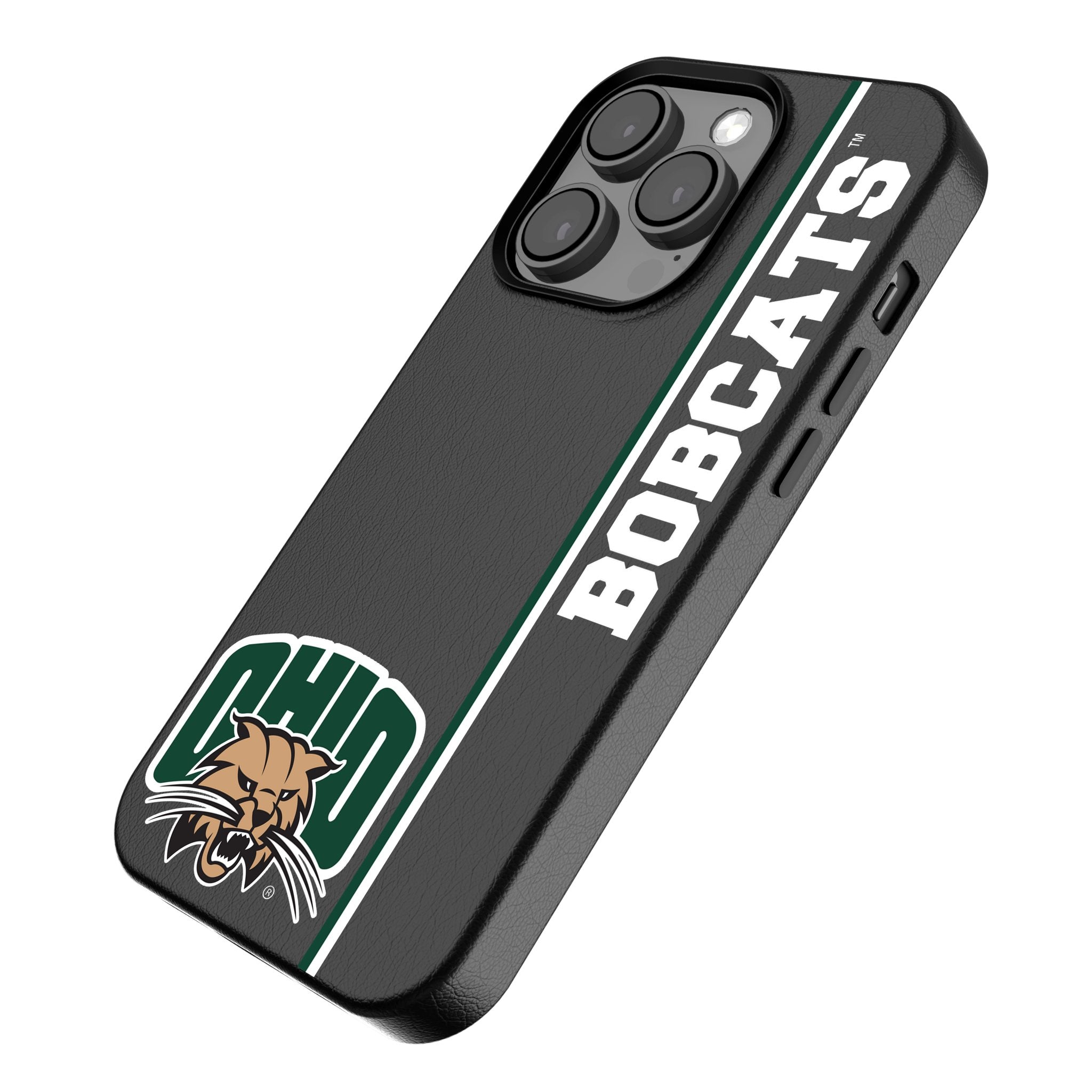 Ohio University Bobcats Sidebar MagSafe Compatible Phone Case for Apple iPhone - Sports Gifts, Sports Memorabilia, Sports Collectibles, Fan Shop