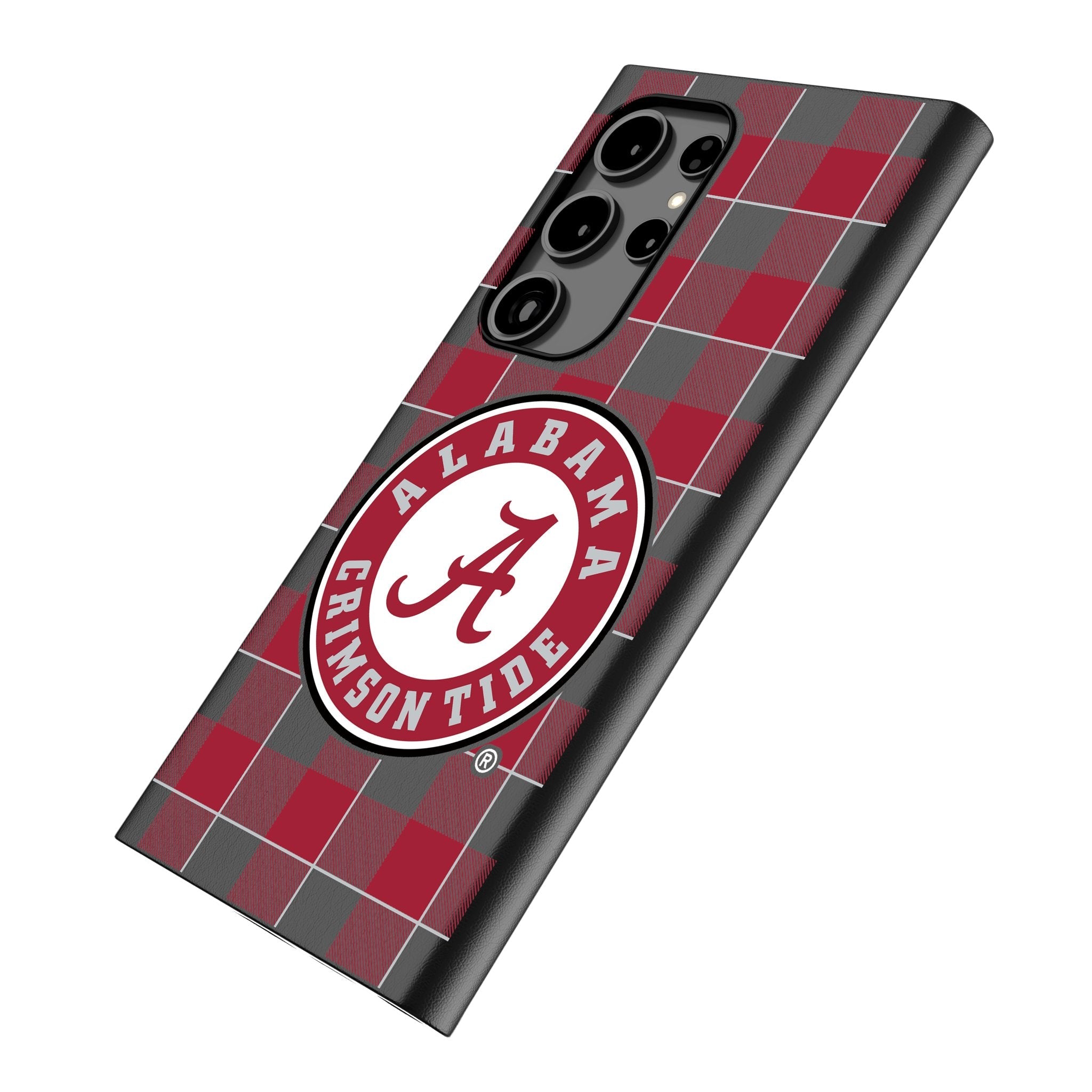 University of Alabama Crimson Tide Plaid MagSafe Compatible Phone Case for Samsung Galaxy - Sports Gifts, Sports Memorabilia, Sports Collectibles, Fan Shop