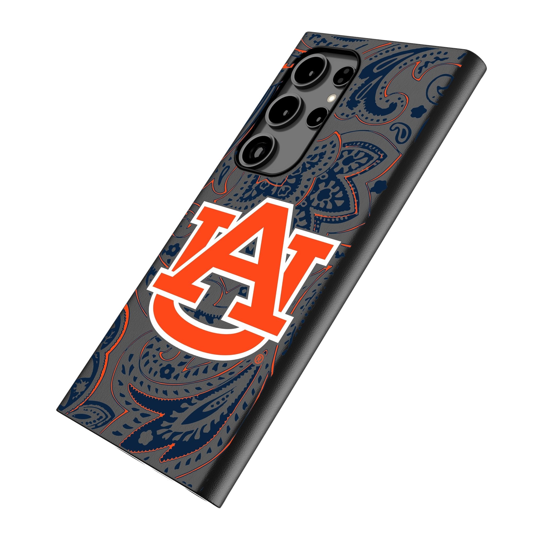 University of Auburn Tigers Paisley MagSafe Compatible Phone Case for Samsung Galaxy - Sports Gifts, Sports Memorabilia, Sports Collectibles, Fan Shop