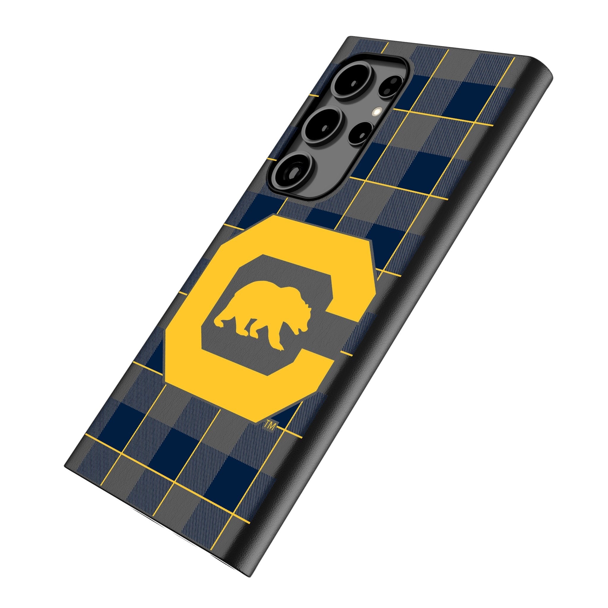 University of California Berkeley Golden Bears Plaid MagSafe Compatible Phone Case for Samsung Galaxy - Sports Gifts, Sports Memorabilia, Sports Collectibles, Fan Shop