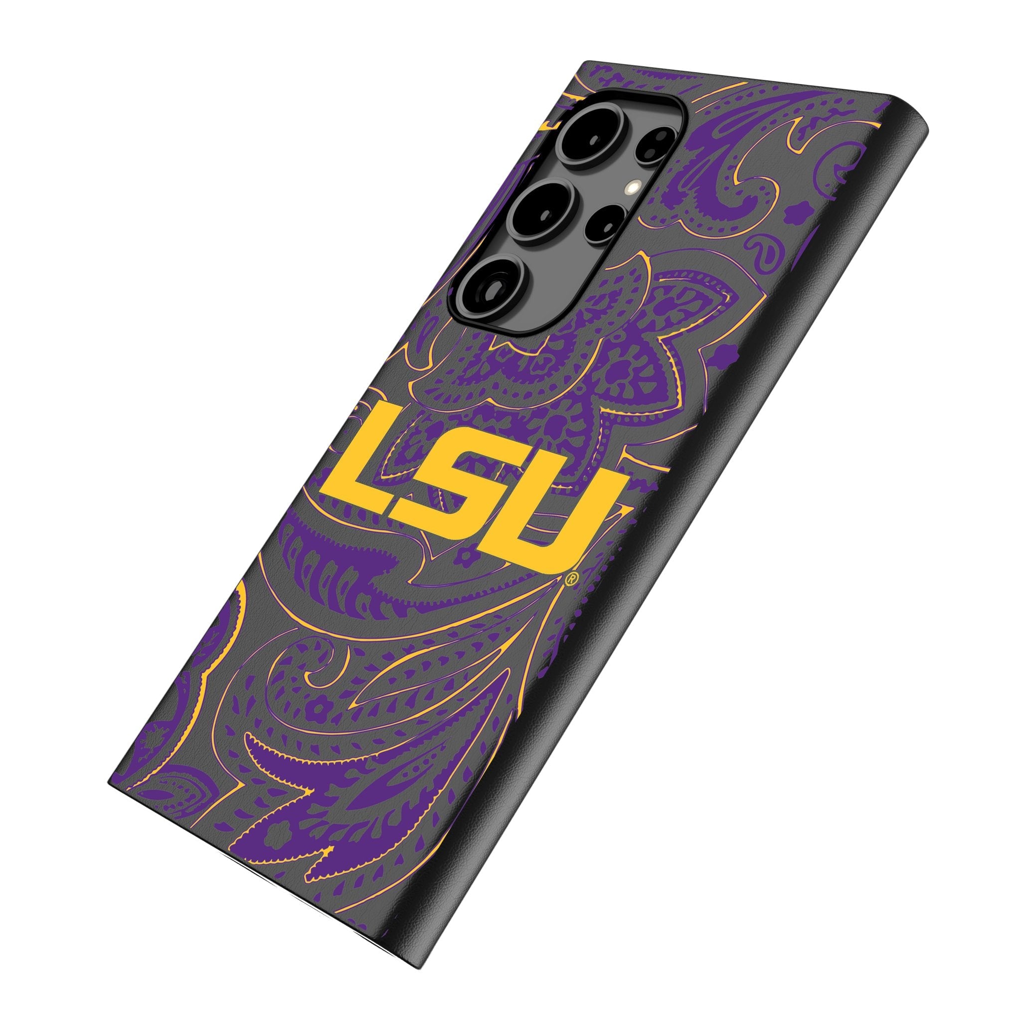Louisiana State University Tigers Paisley MagSafe Compatible Phone Case for Samsung Galaxy - Sports Gifts, Sports Memorabilia, Sports Collectibles, Fan Shop