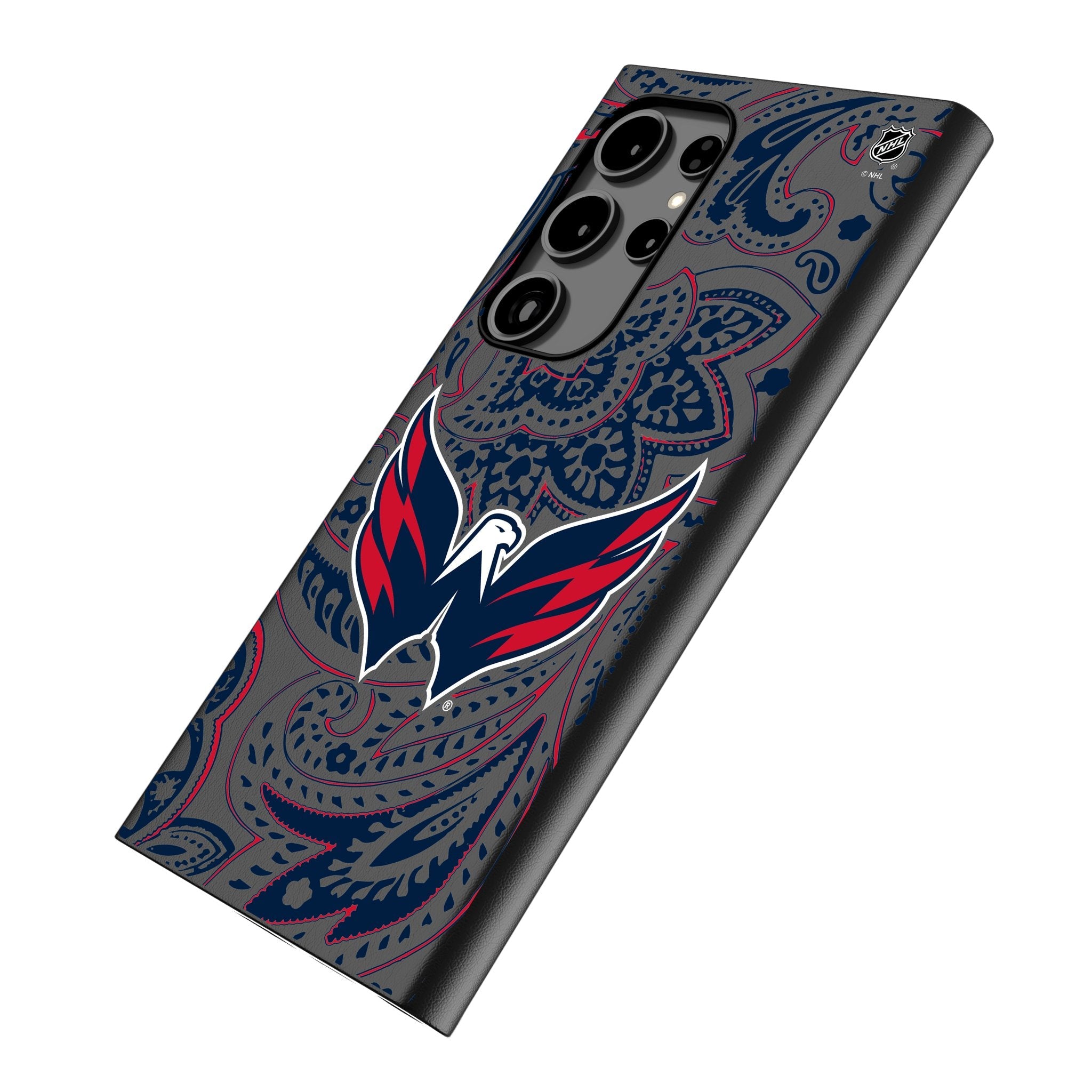 Washington Capitals Paisley MagSafe Compatible Phone Case for Samsung Galaxy - Sports Gifts, Sports Memorabilia, Sports Collectibles, Fan Shop