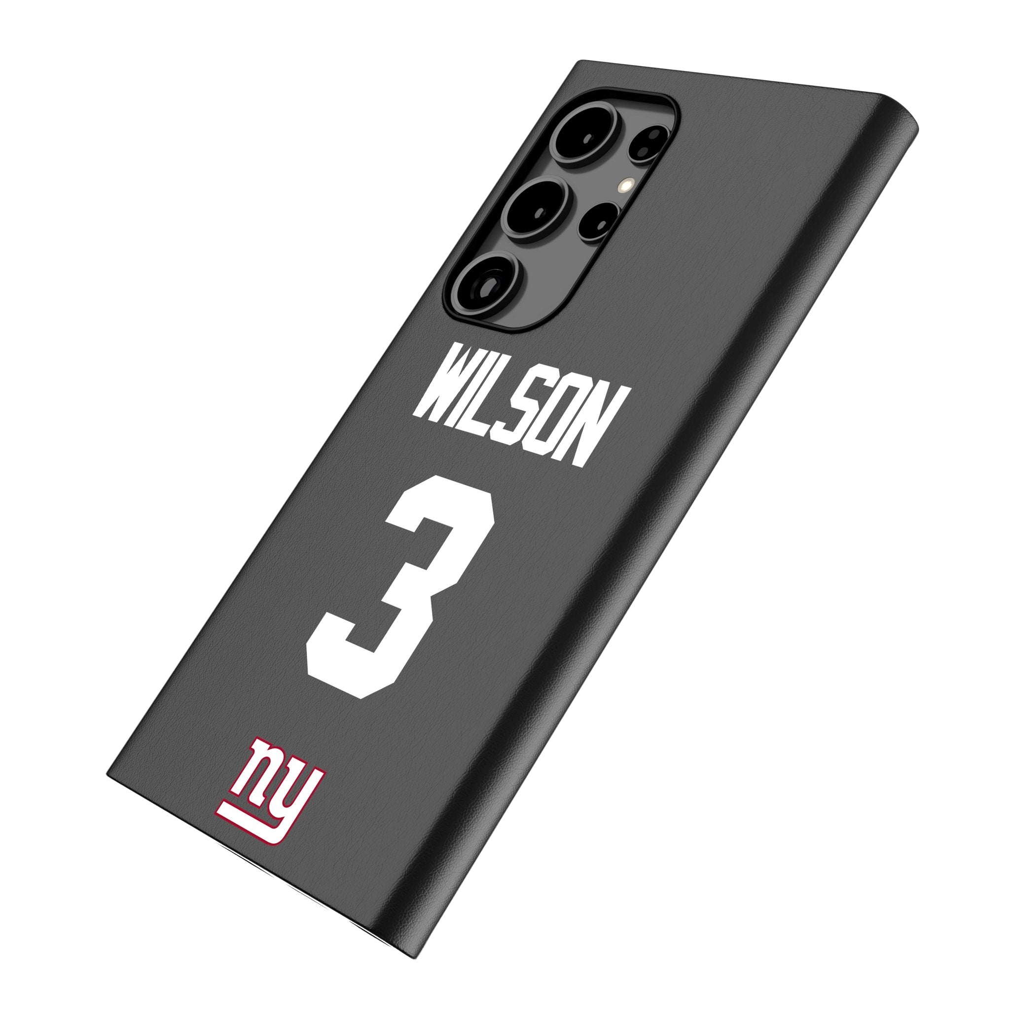 Russell Wilson New York Giants 3 Game Tactic MagSafe Compatible Phone Case for Samsung Galaxy - Sports Gifts, Sports Memorabilia, Sports Collectibles, Fan Shop